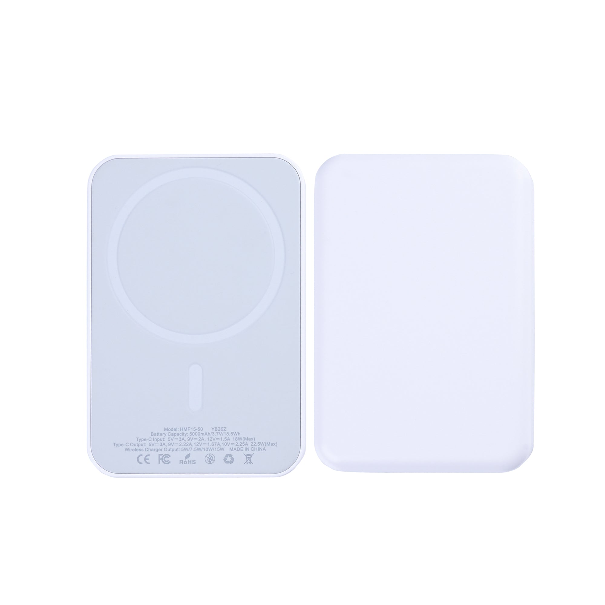 For Apple iPhone 12. 13. 14. 15. 16. 17 Series Battery Pack Magnetic Charging 15W 5000mAh White