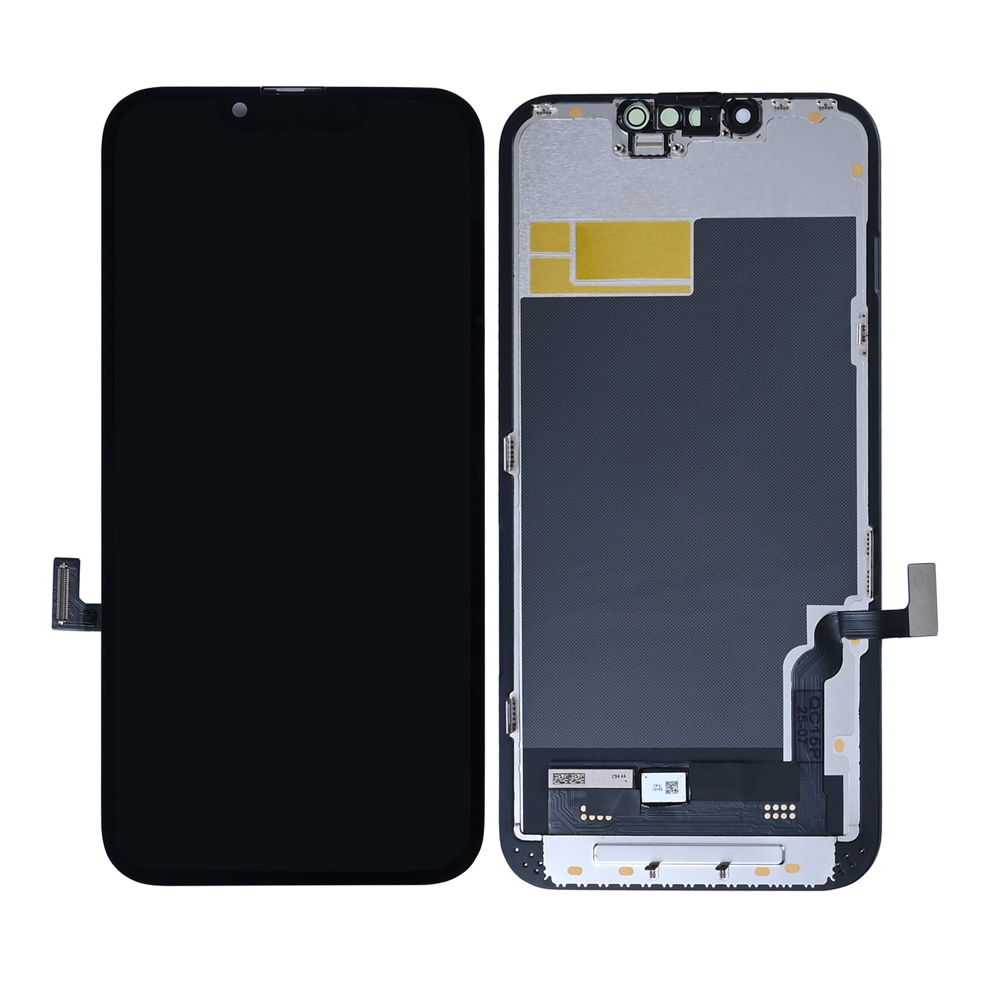PIXDURA لهاتف ابل ايفون 13 شاشة وديجتايزر سوفت-أموليد (تشغيل التشخيصات) (60 هرتز)