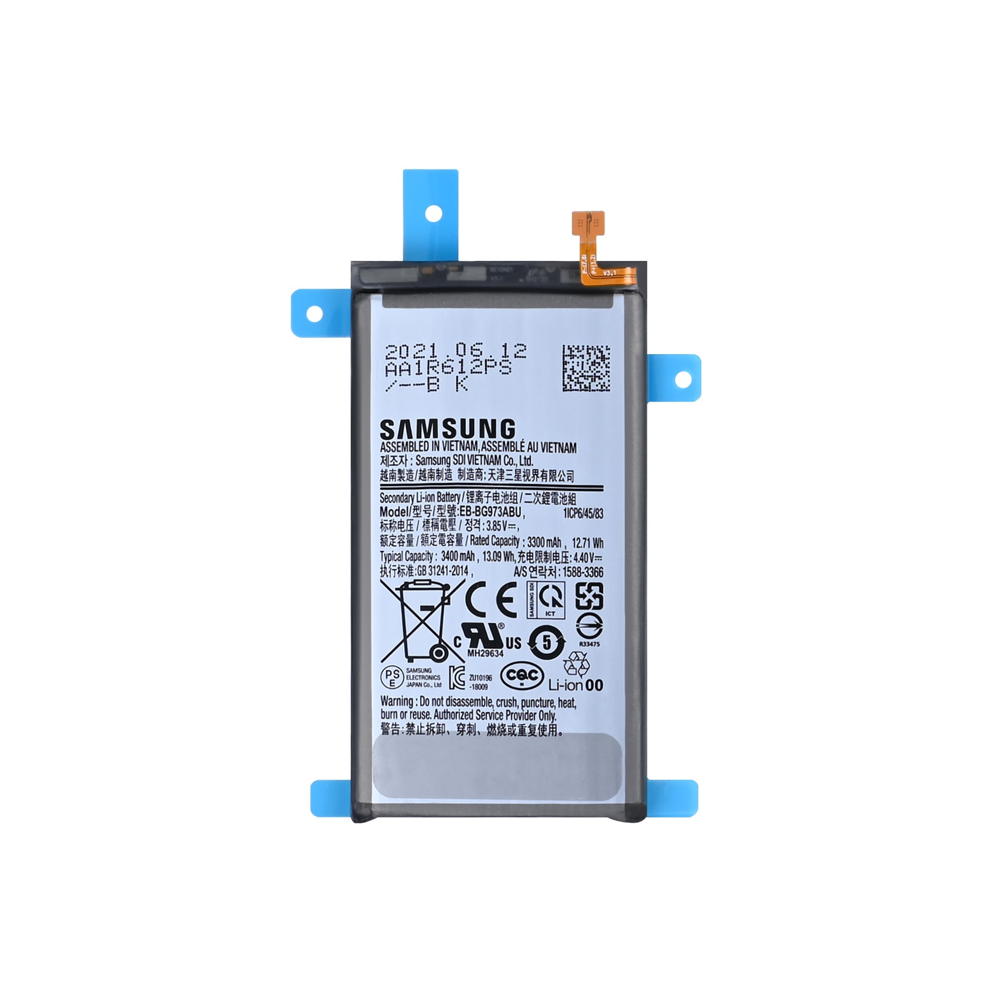 Bateria Samsung Galaxy S10 G973F EB-BG973ABU Original Bulk