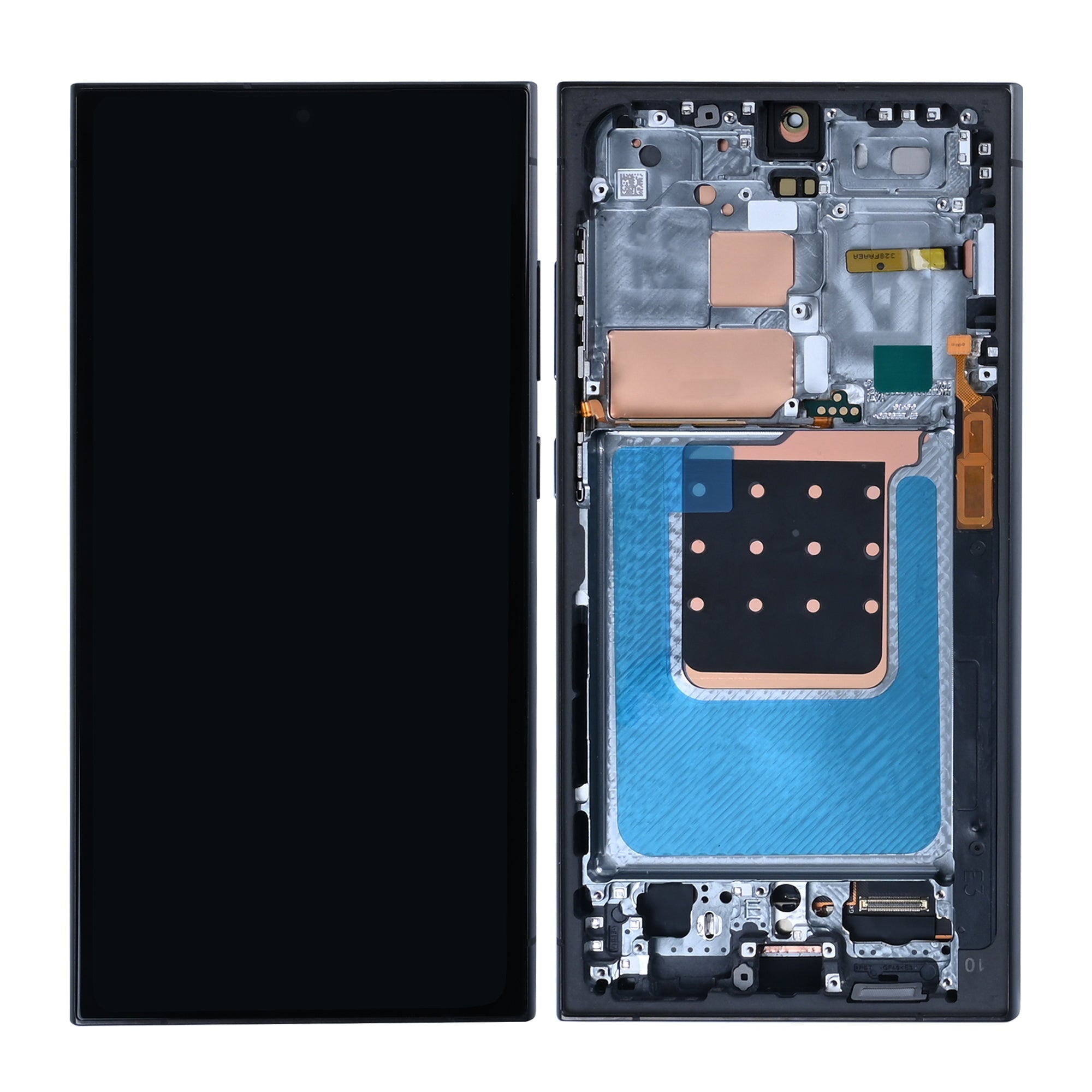 Ecrã e Digitalizador com Armação Samsung Galaxy S24 Ultra S928B Titanium Black Soft-OLED