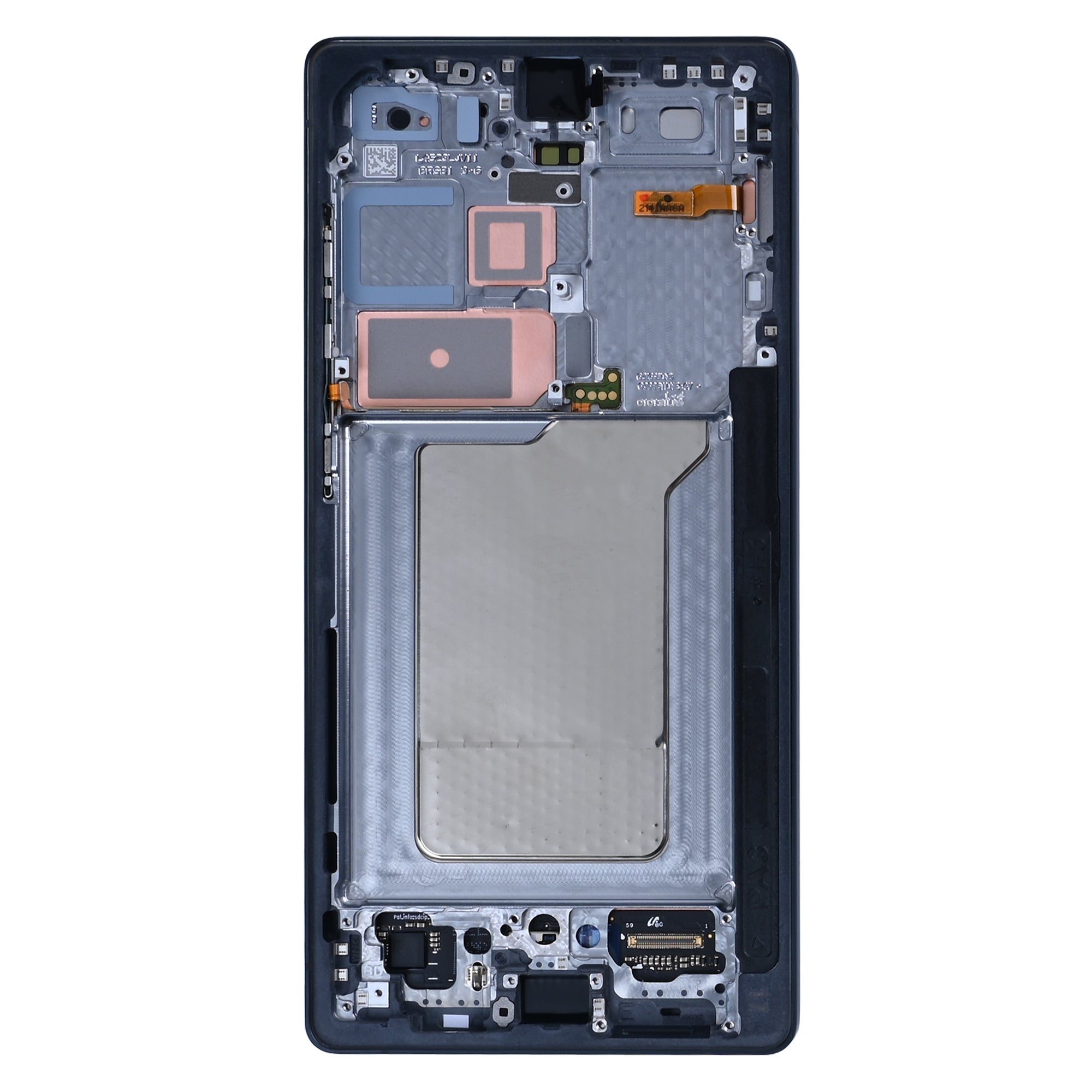 شاشة وديجتايزر Samsung Galaxy S25 Ultra S938B مع إطار تيتانيوم أسود فاحم مجمع مسبقًا