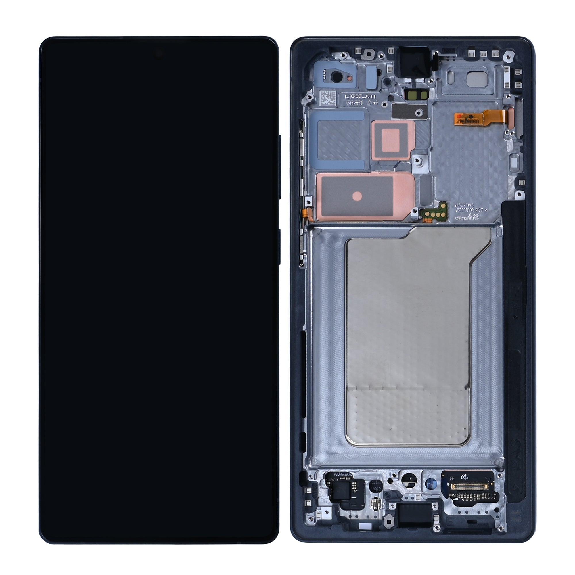 شاشة وديجتايزر Samsung Galaxy S25 Ultra S938B مع إطار تيتانيوم أسود فاحم مجمع مسبقًا