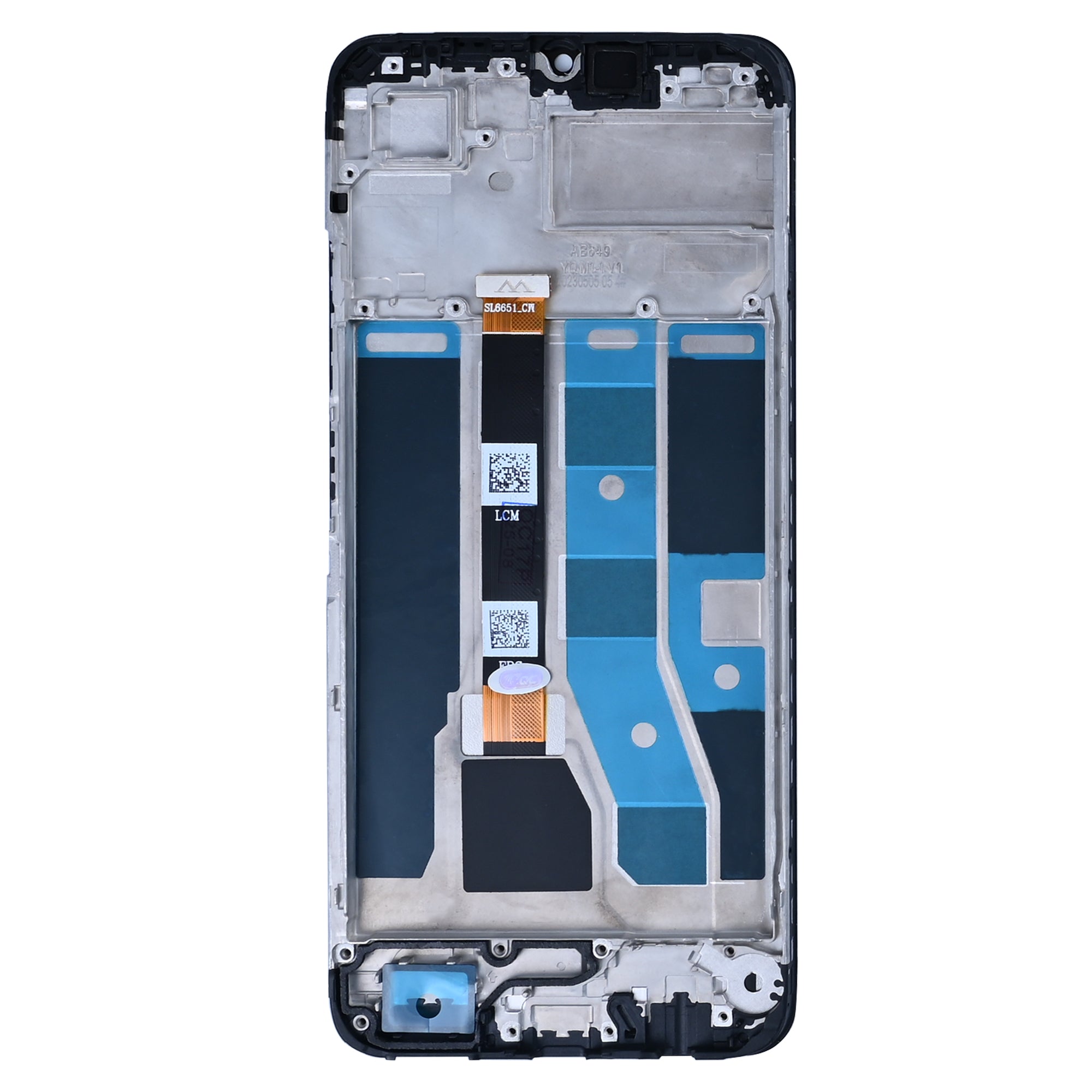 Realme C53 شاشة وديجتايزر مع إطار أسود فاحم (أصلي)