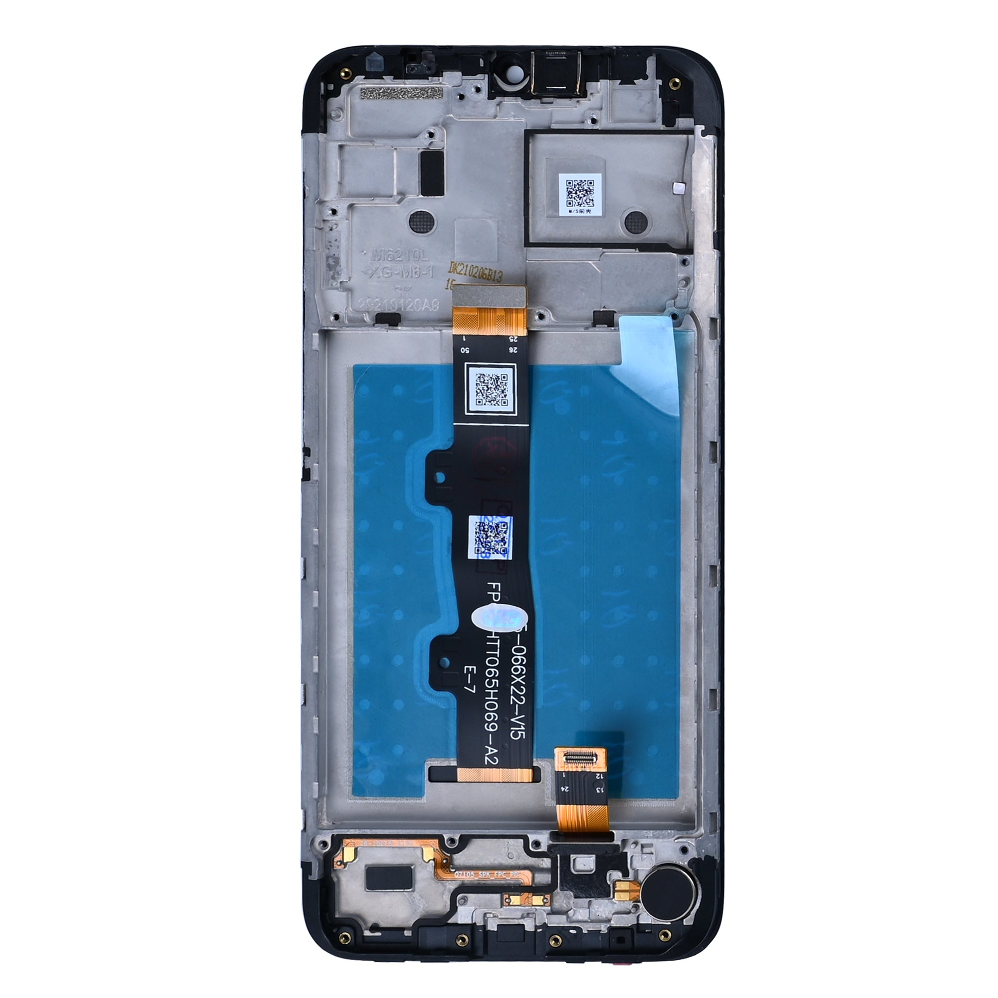 Motorola Moto E7 Power. E7i Power Ecrã e Digitalizador com Aro Preto OEM