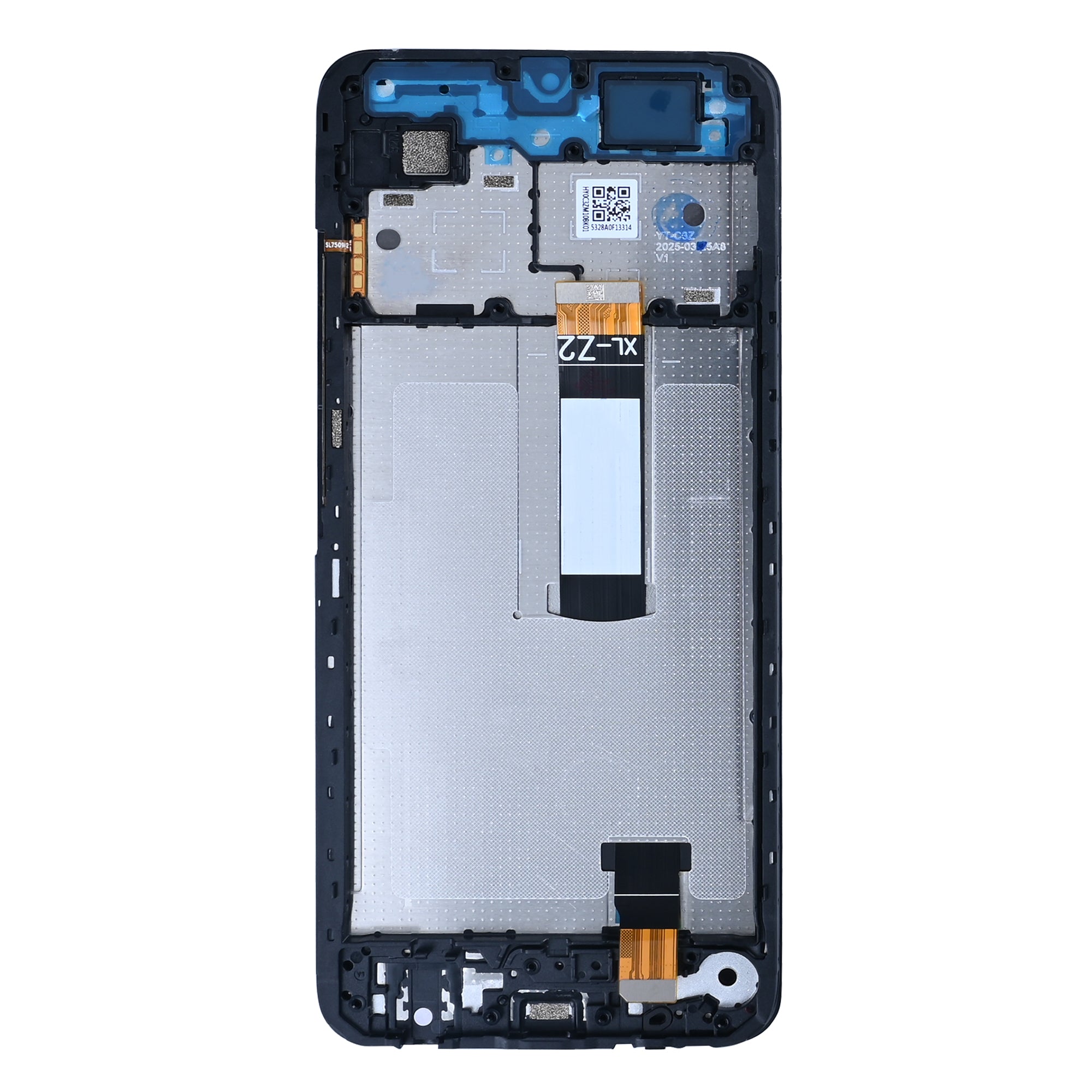 شاشة عرض وجهاز رقمي (ديجيتاليزر) مع إطار باللون الأسود الليلي لهاتف شاومي ريدمي A5 4G (النسخة العالمية) - قطعة أصلية (OEM)