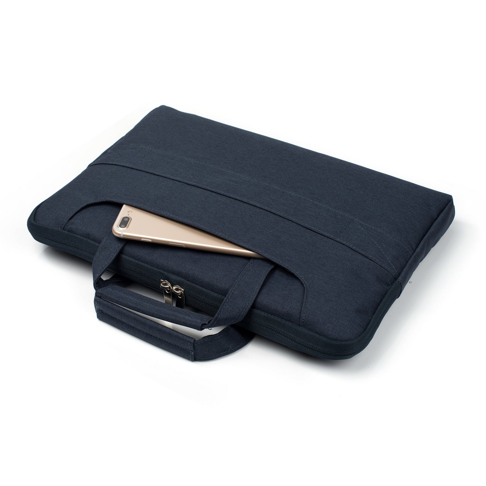 Laptop Sleeve Bag With Shoulder Strap 13. 14.2 inch Navy Blue