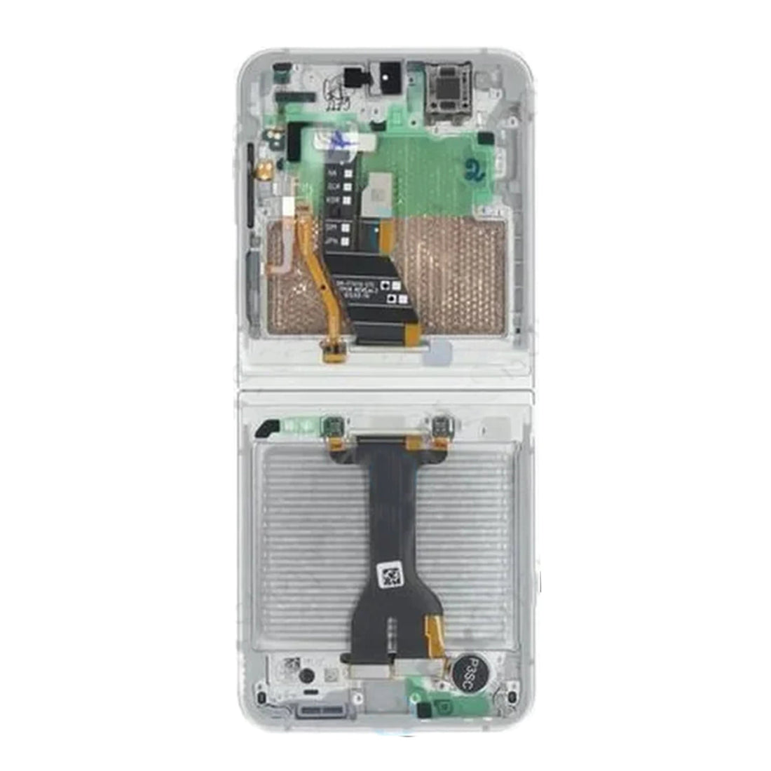 Samsung Galaxy Z Flip7 FE F761B شاشة عرض رئيسية وديجيتاليزر مع إطار أبيض - حزمة خدمة