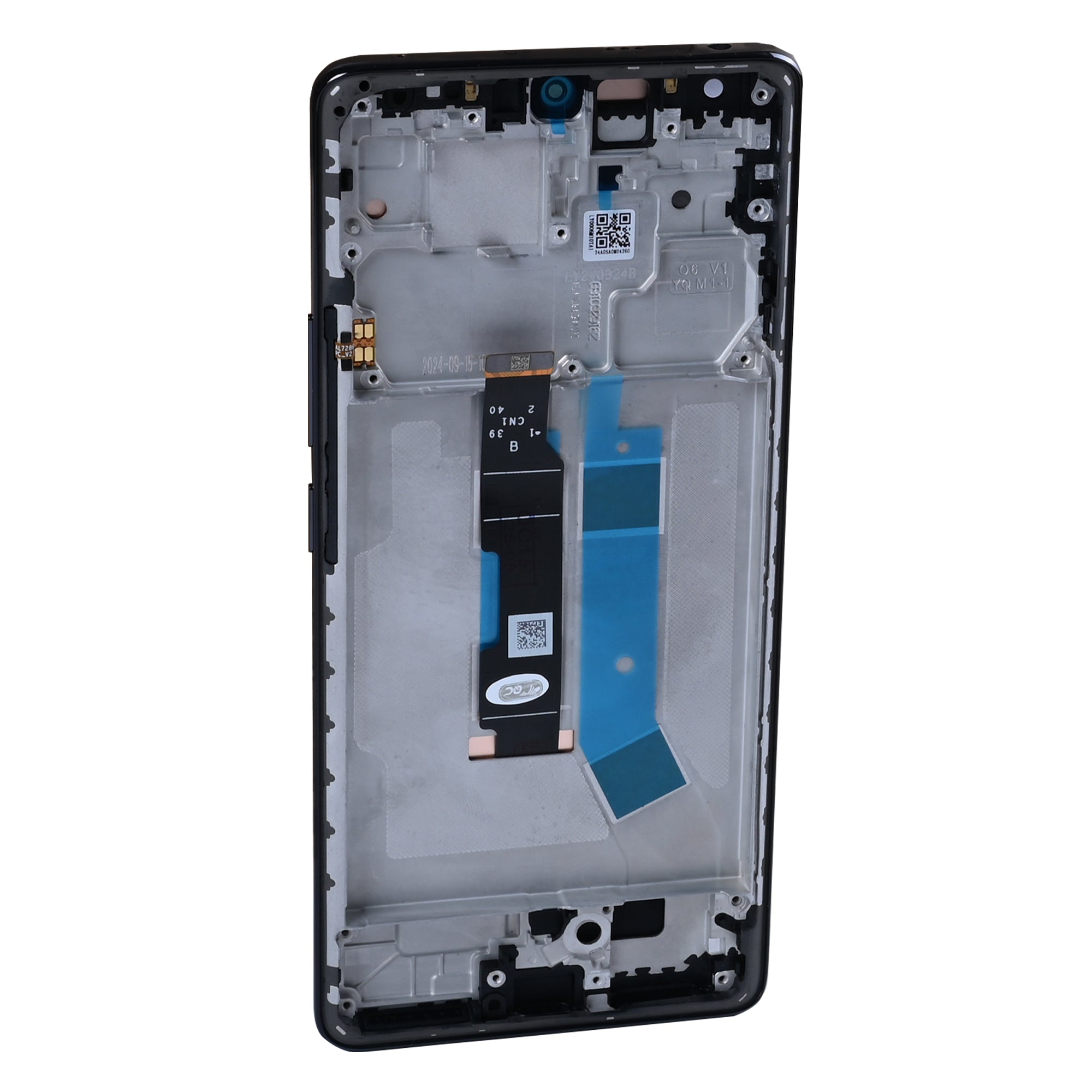 شاشة عرض Xiaomi Redmi Note 14 Pro 4G ومحول رقمي مع إطار أسود ليلي أصلي