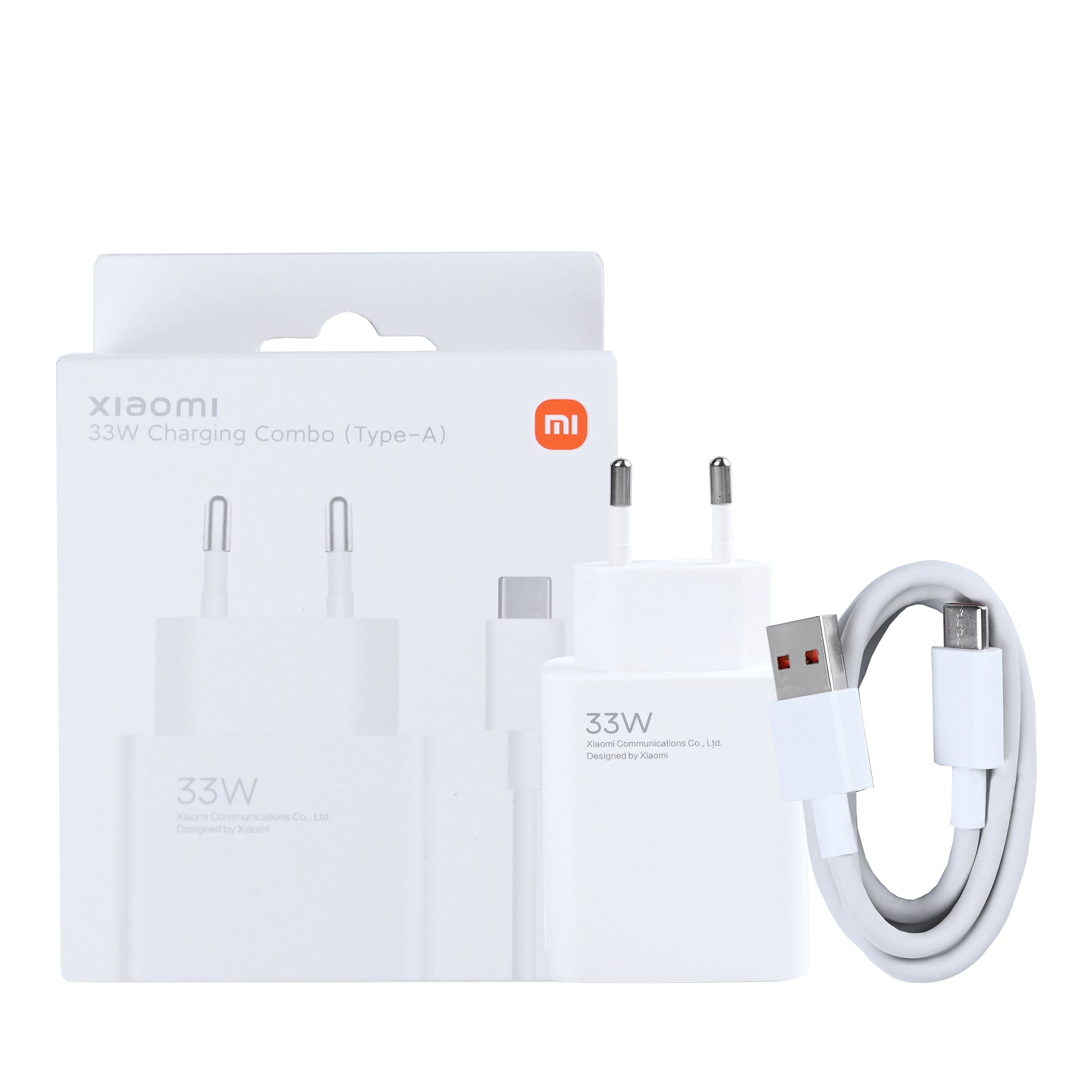 Carregador Xiaomi MDY-11-EZ USB-A 100cm 33W Original Branco Embalagem de Retalho