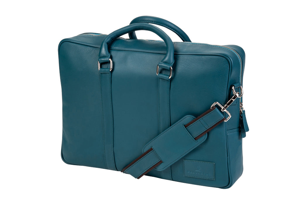 BLUCACTUS OB1002GR حقيبة مكتب جلد أخضر