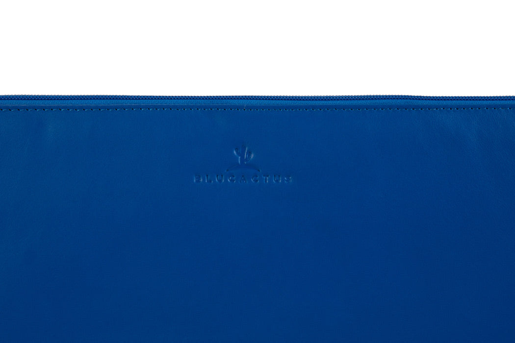 BLUCACTUS LS1004BL جراب لابتوب جلد 14 بوصة أزرق