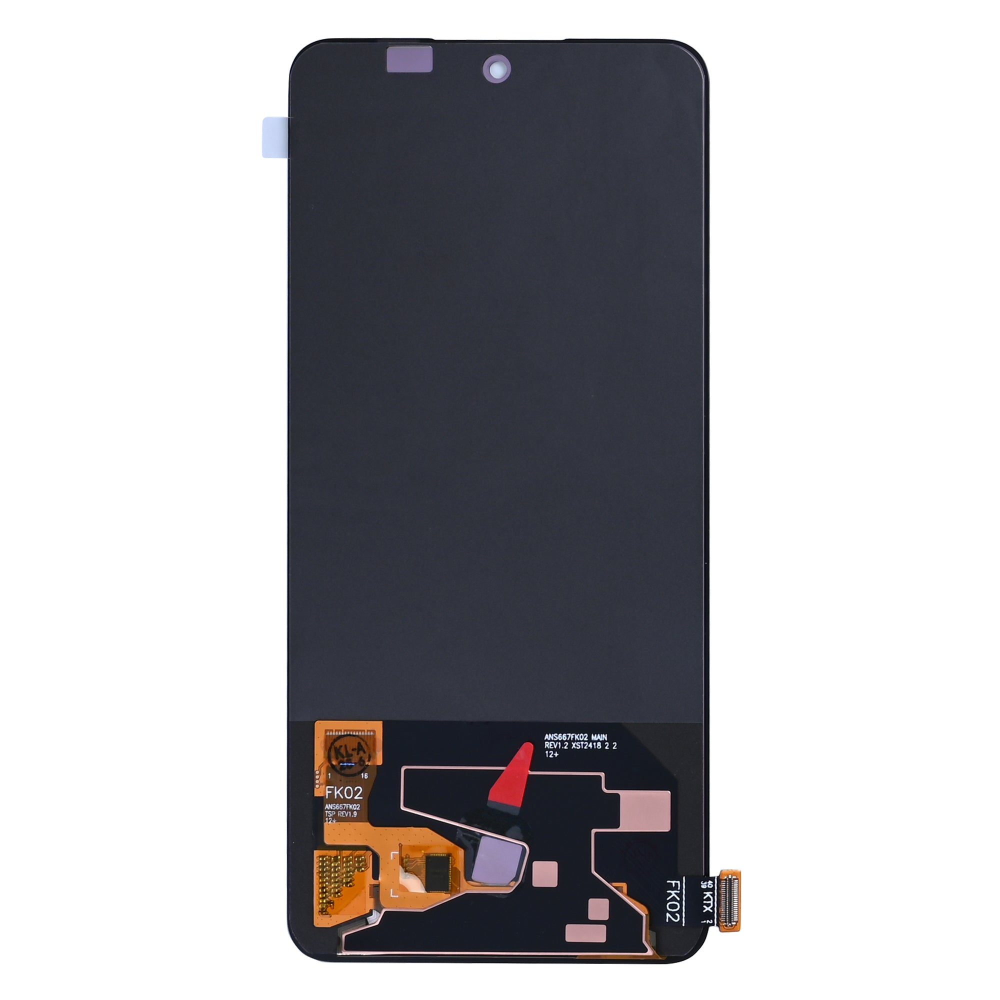 شاشة Realme 12 Plus وديجيتاليزر بدون إطار أسود OEM