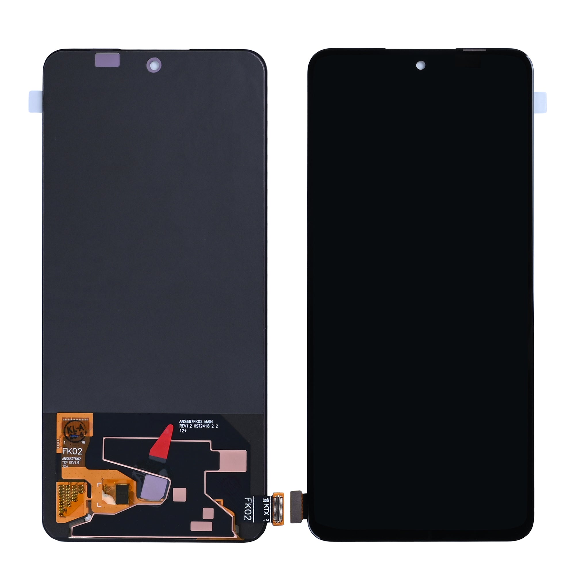 شاشة Realme 12 Plus وديجيتاليزر بدون إطار أسود OEM