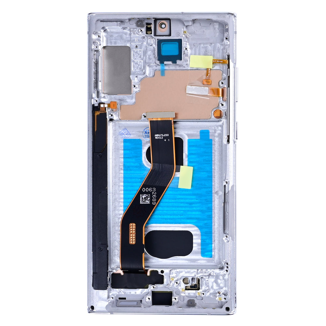 شاشة لمس Samsung Galaxy Note 10 Plus N975F مع إطار Aura White بتقنية Soft-OLED