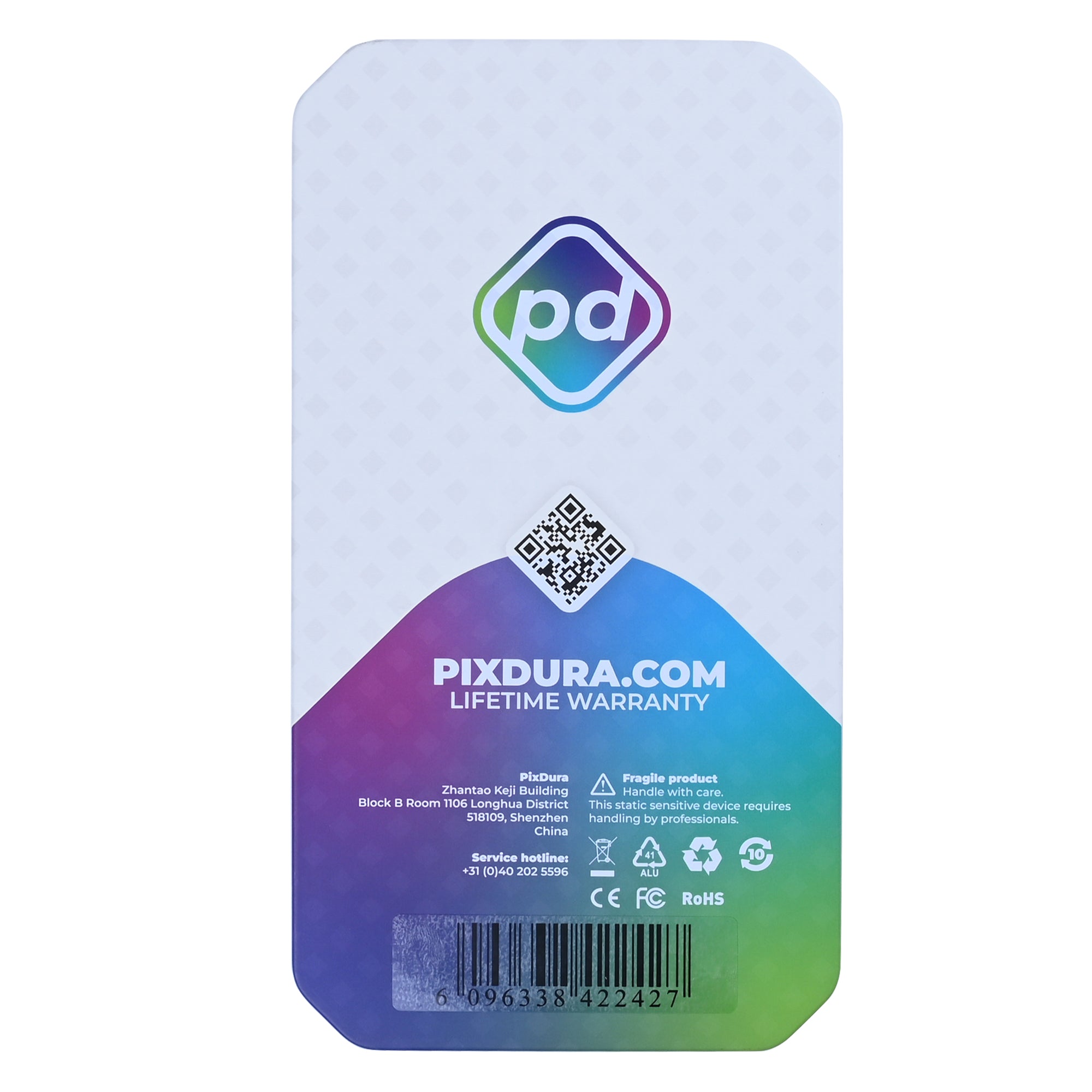 PIXDURA لشاشة وآلة رقمية (ديجتايزر) لهاتف آبل آيفون 16 برو بتقنية In-Cell فاخرة (90 هرتز)