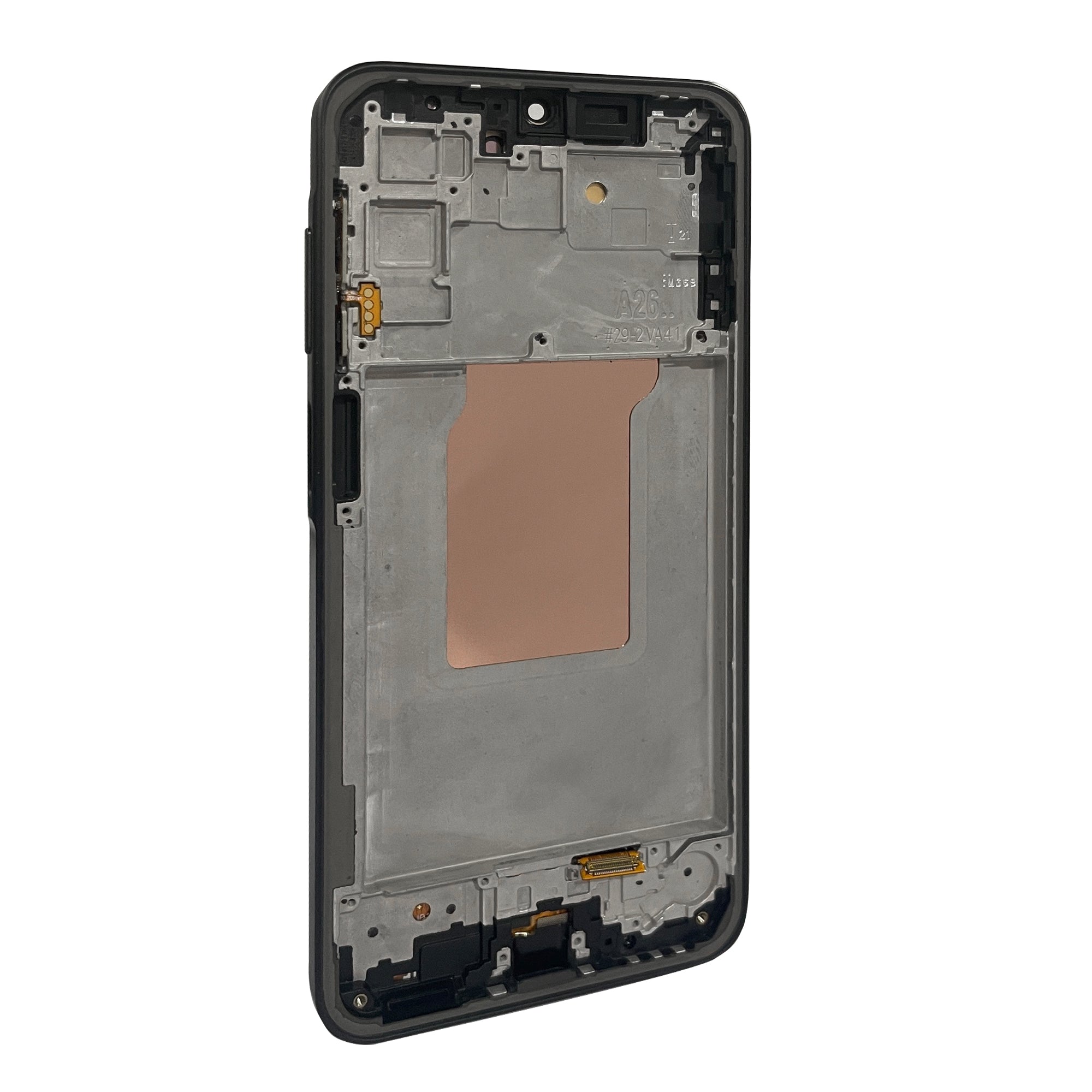 شاشة عرض ومحول رقمي سامسونج جالكسي A26 A266B مع إطار أسود من نوع Soft-OLED