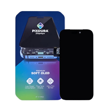 PIXDURA Para Apple iPhone 17 Pro Ecrã e Digitalizador Soft-OLED Premium (IC Removível) (120Hz)