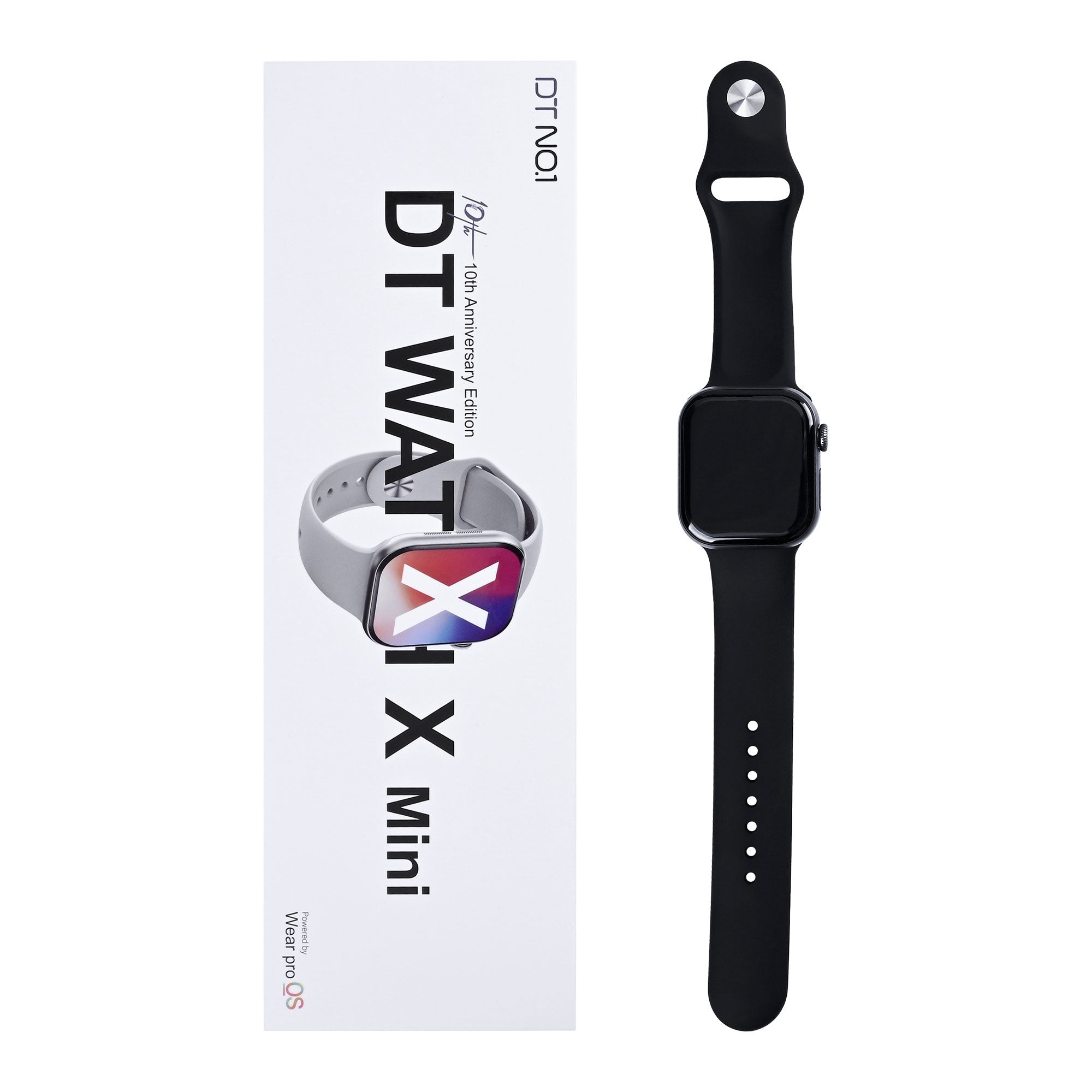 DTNO 1 DTWatch X Mini ساعة ذكية لون أسود