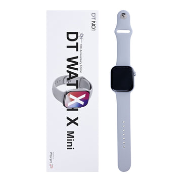 DTNO 1 ساعة ذكية DTWatch X Mini باللون الفضي