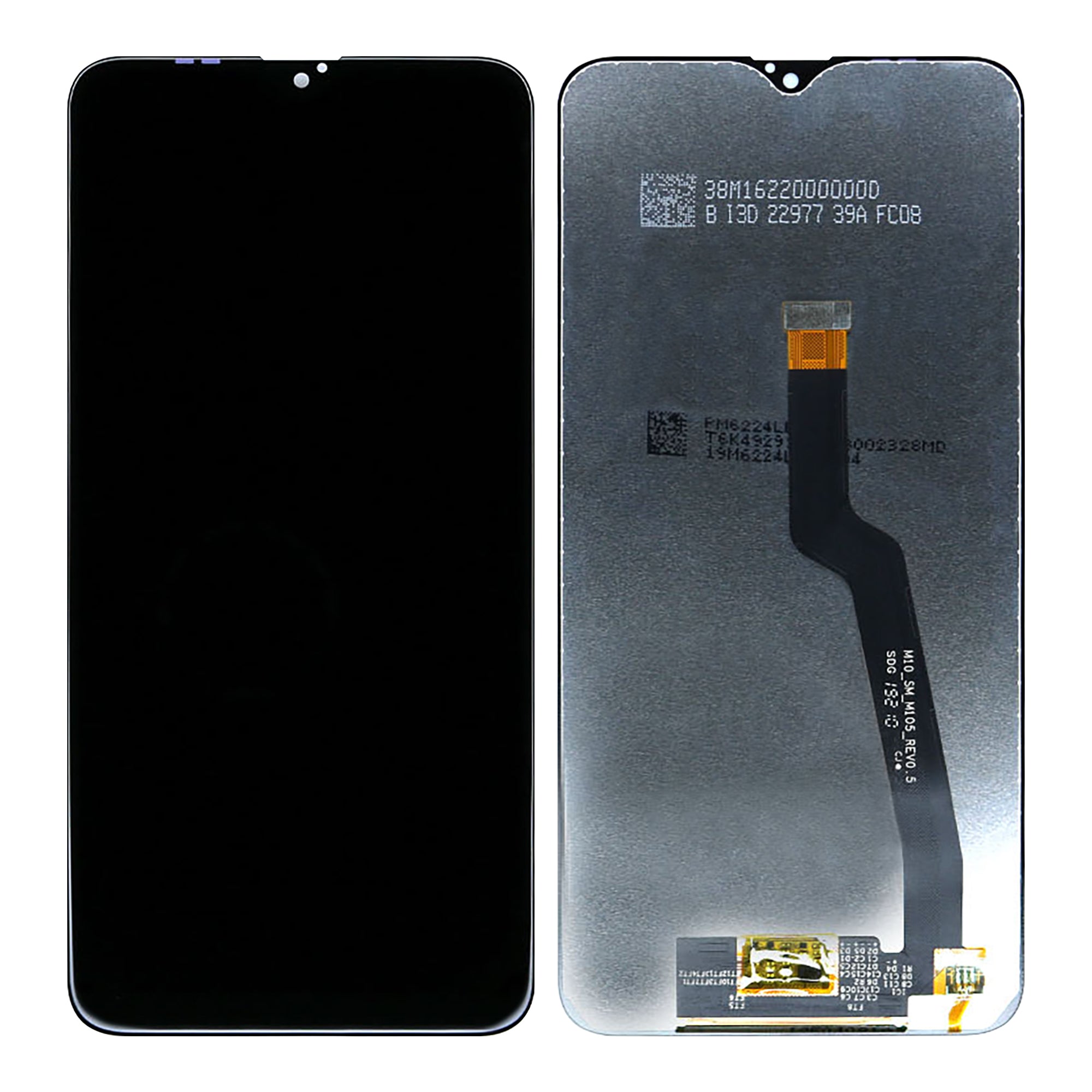 شاشة عرض وجهاز رقمي لهاتف سامسونج جالاكسي A10 A105F و M10 M105F بدون إطار باللون الأسود (OEM)