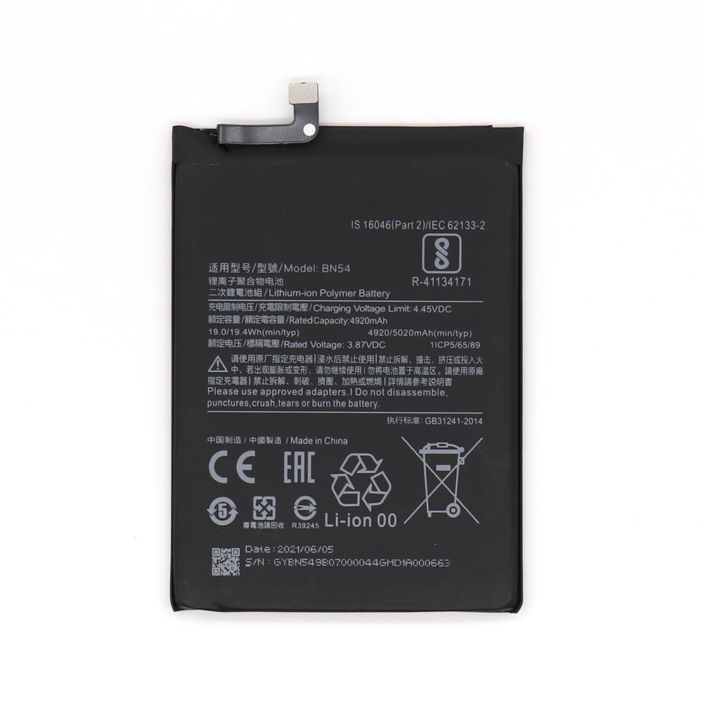 Xiaomi Redmi 9. Redmi Note 9 Battery BN54 OEM