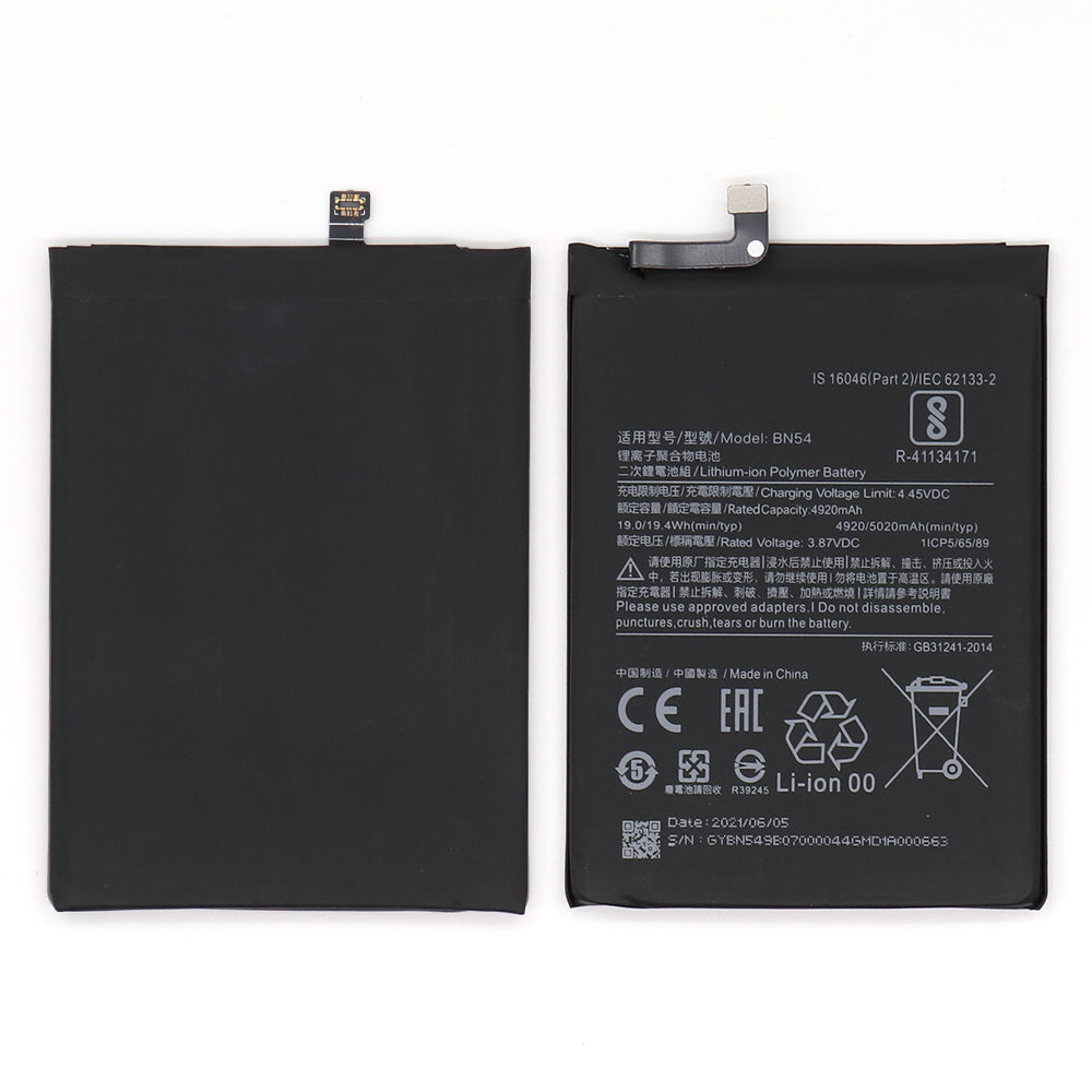 Xiaomi Redmi 9. Redmi Note 9 Battery BN54 OEM