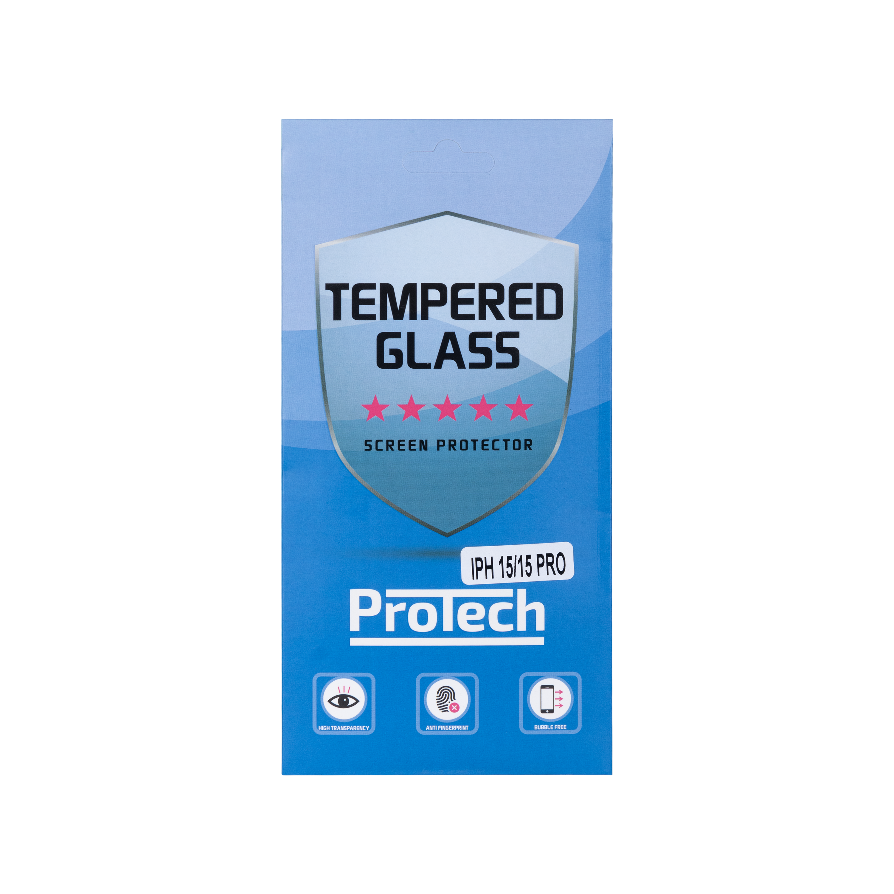 Tempered Glass 2.5D For Apple iPhone 15. 15 Pro