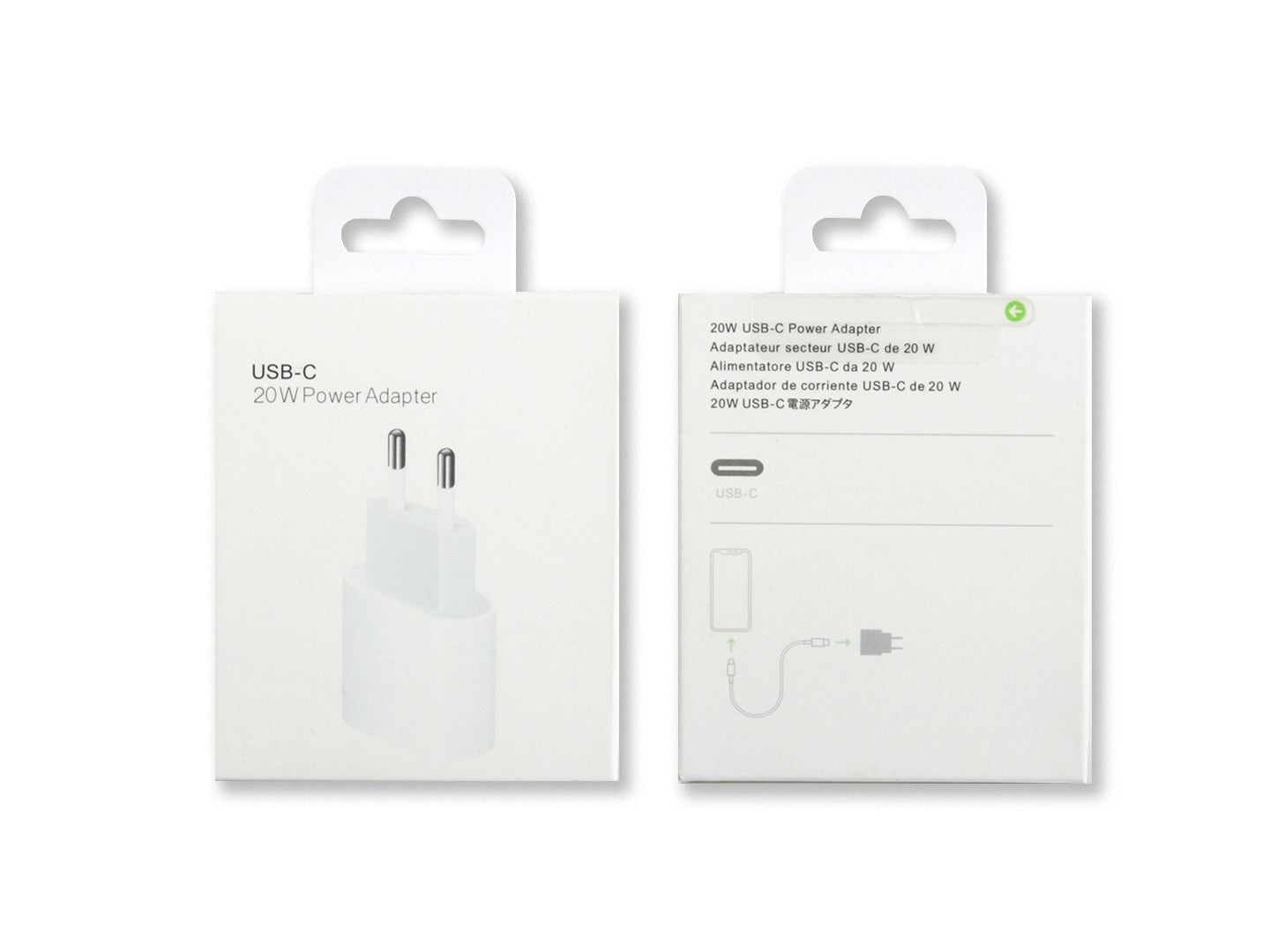 Para Carregador Apple USB-C 20W Branco, Caixa de Retalho