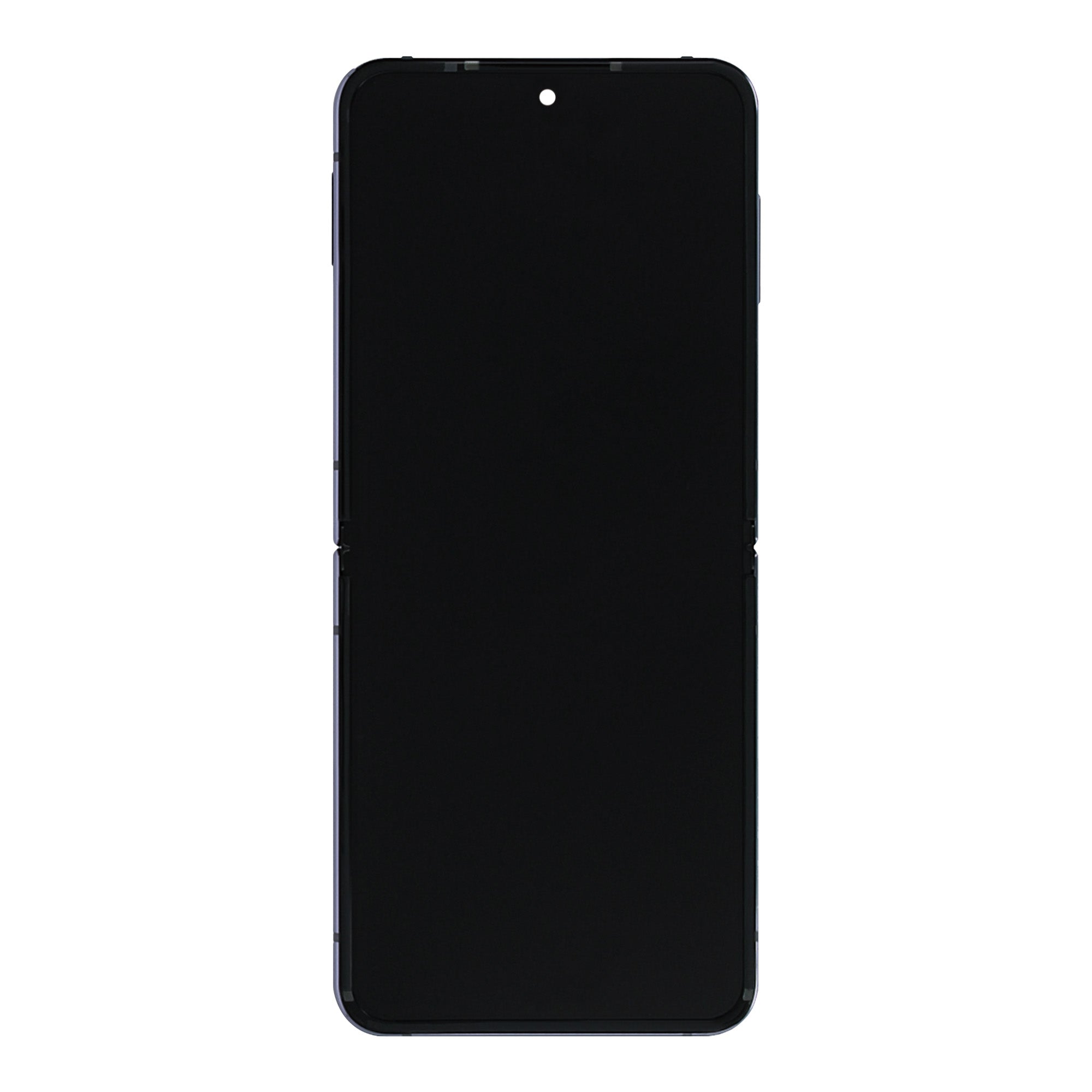 شاشة عرض رئيسية ومحول رقمي مع إطار بلون بنفسجي بورا لهاتف Samsung Galaxy Z Flip4 F721B، حزمة خدمة