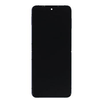 شاشة عرض رئيسية ومحول رقمي مع إطار بلون بنفسجي بورا لهاتف Samsung Galaxy Z Flip4 F721B، حزمة خدمة