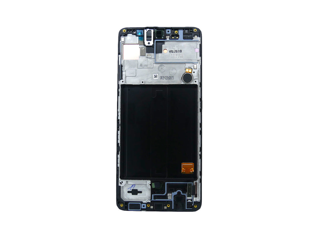 Samsung Galaxy A51 A515F Display e Digitalizador Com Aro Preto Service Pack