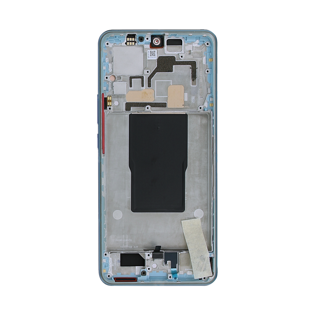 شاشة عرض وديجيتيزر Xiaomi 12T 5G. 12T Pro 5G مع إطار أزرق - قطع غيار أصلية (OEM)