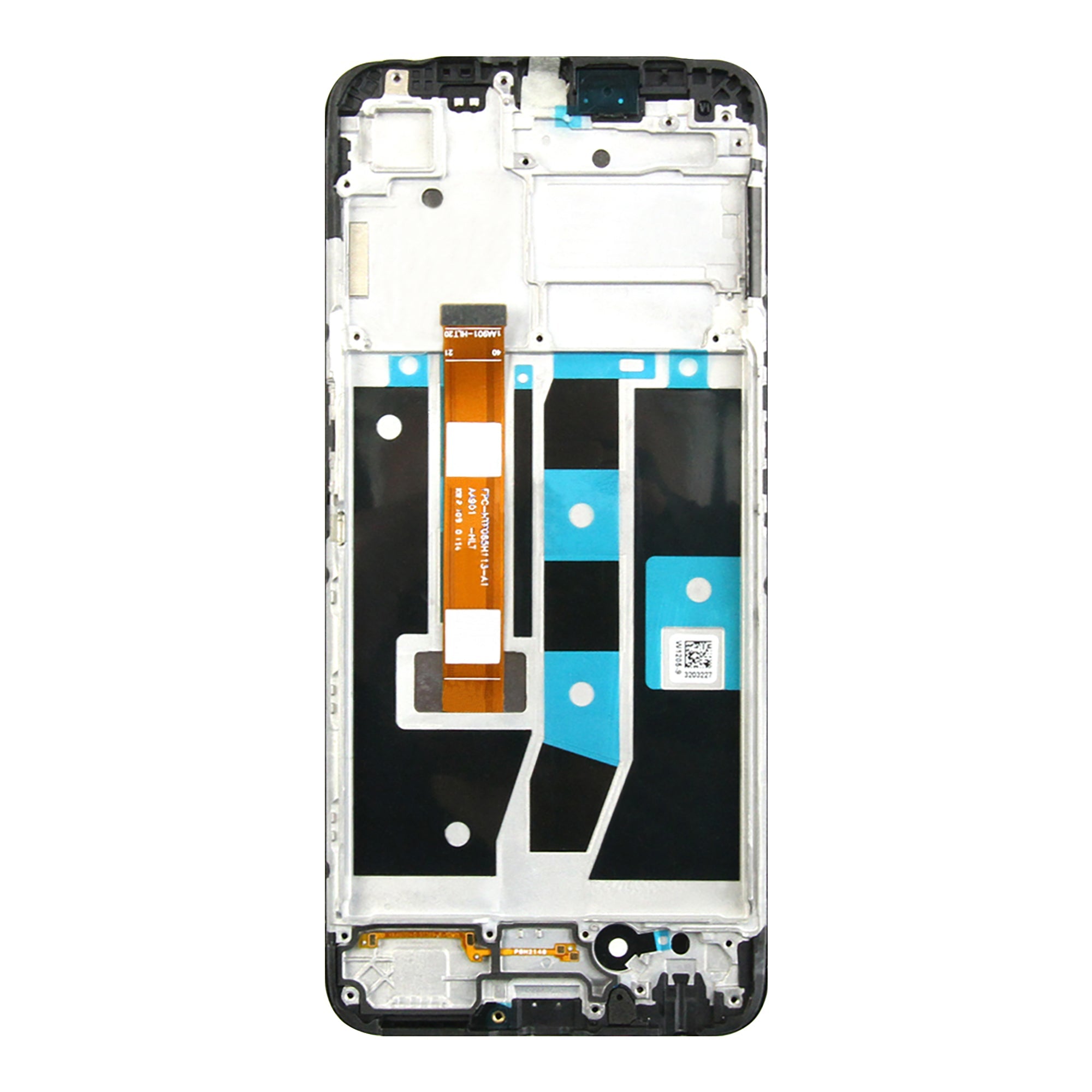 Ecrã e Digitalizador Oppo A54S Com Aro Preto OEM