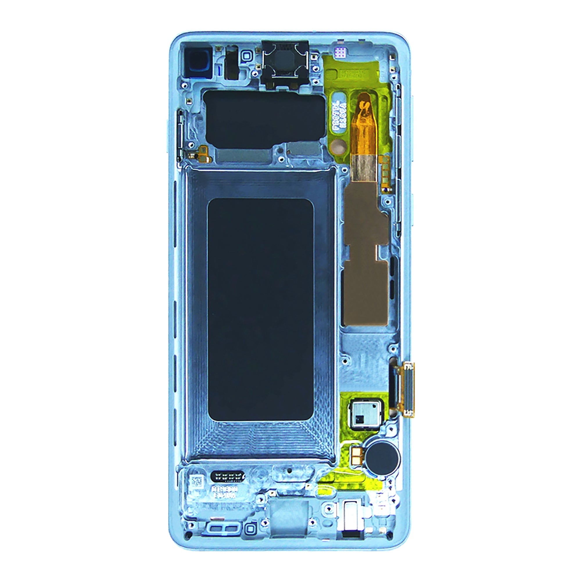 Samsung Galaxy S10 G973F Display And Digitizer With Frame Prism White Service Pack