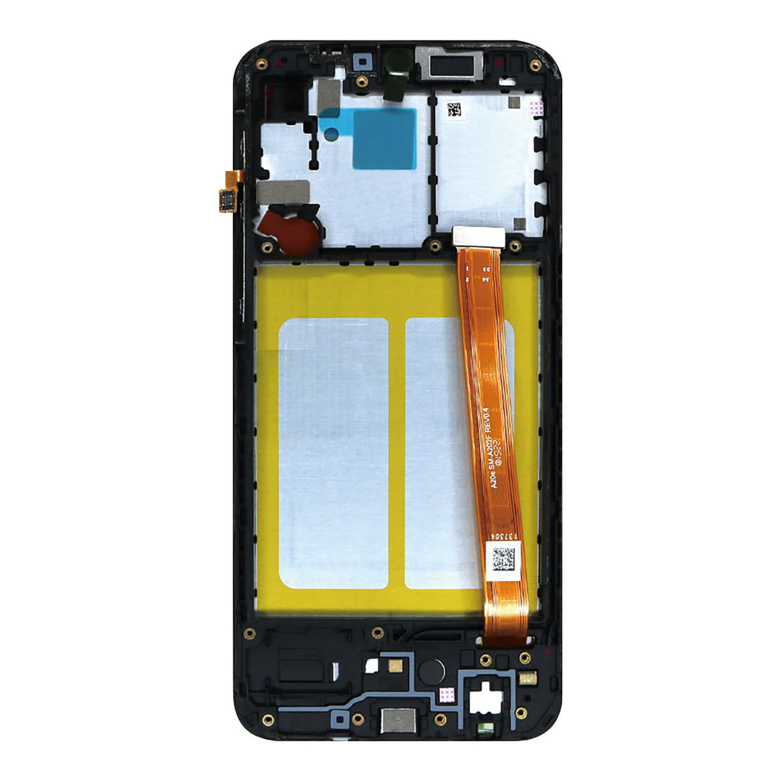 Samsung Galaxy A20e A202F Ecrã e Digitalizador com Aro Preto Service Pack