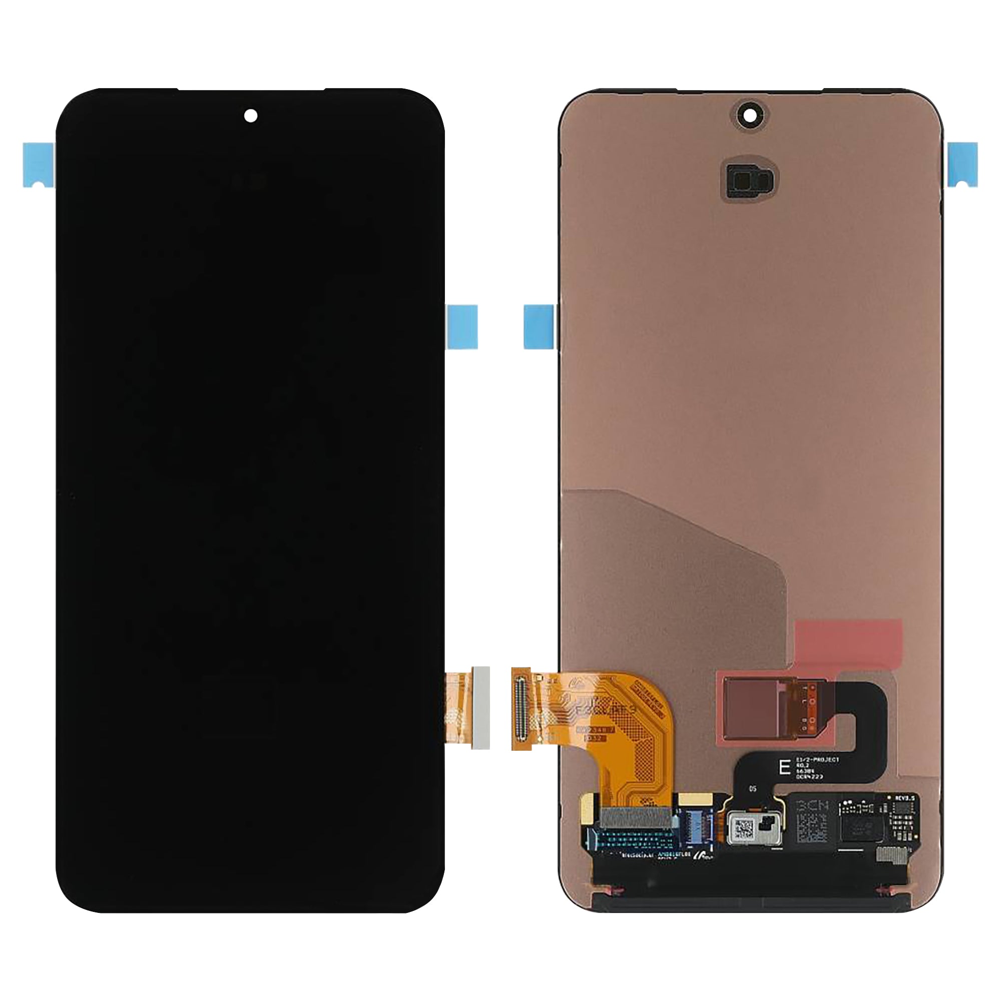شاشة لمس وهيكل عرض لهاتف Samsung Galaxy S24 S921B بدون إطار - أسود - حزمة خدمة