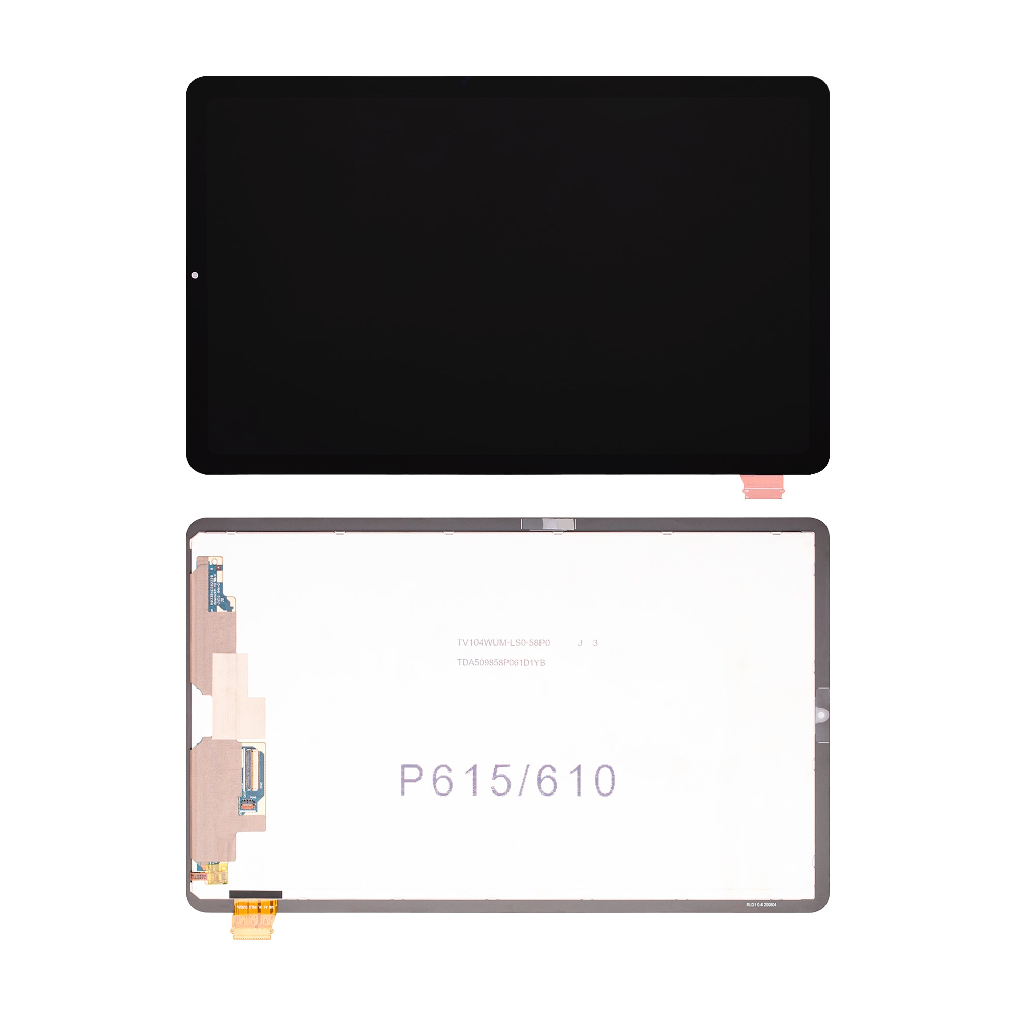 شاشة عرض و محول رقمي (ديجتايزر) لهاتف Samsung Galaxy Tab S6 Lite P610. Tab S6 Lite P613 (2022) بدون إطار أسود أصلي