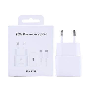 Samsung Power Adapter EP-T2510XWEGEU With USB-C Cable 25W White Original Retail Box