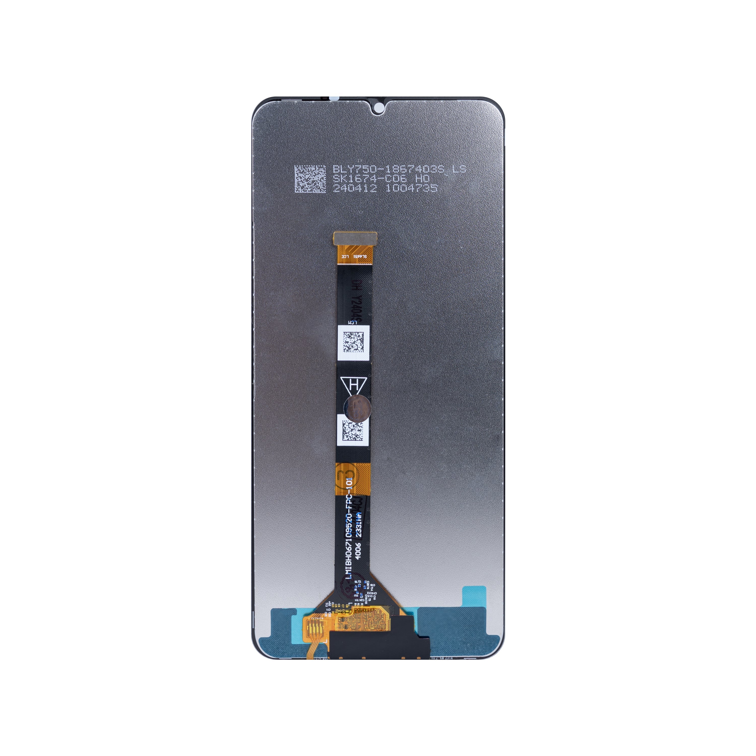 Realme C36. C51. C53. C60. Note 50. Narzo N53 Display And Digitizer Without Frame Black OEM