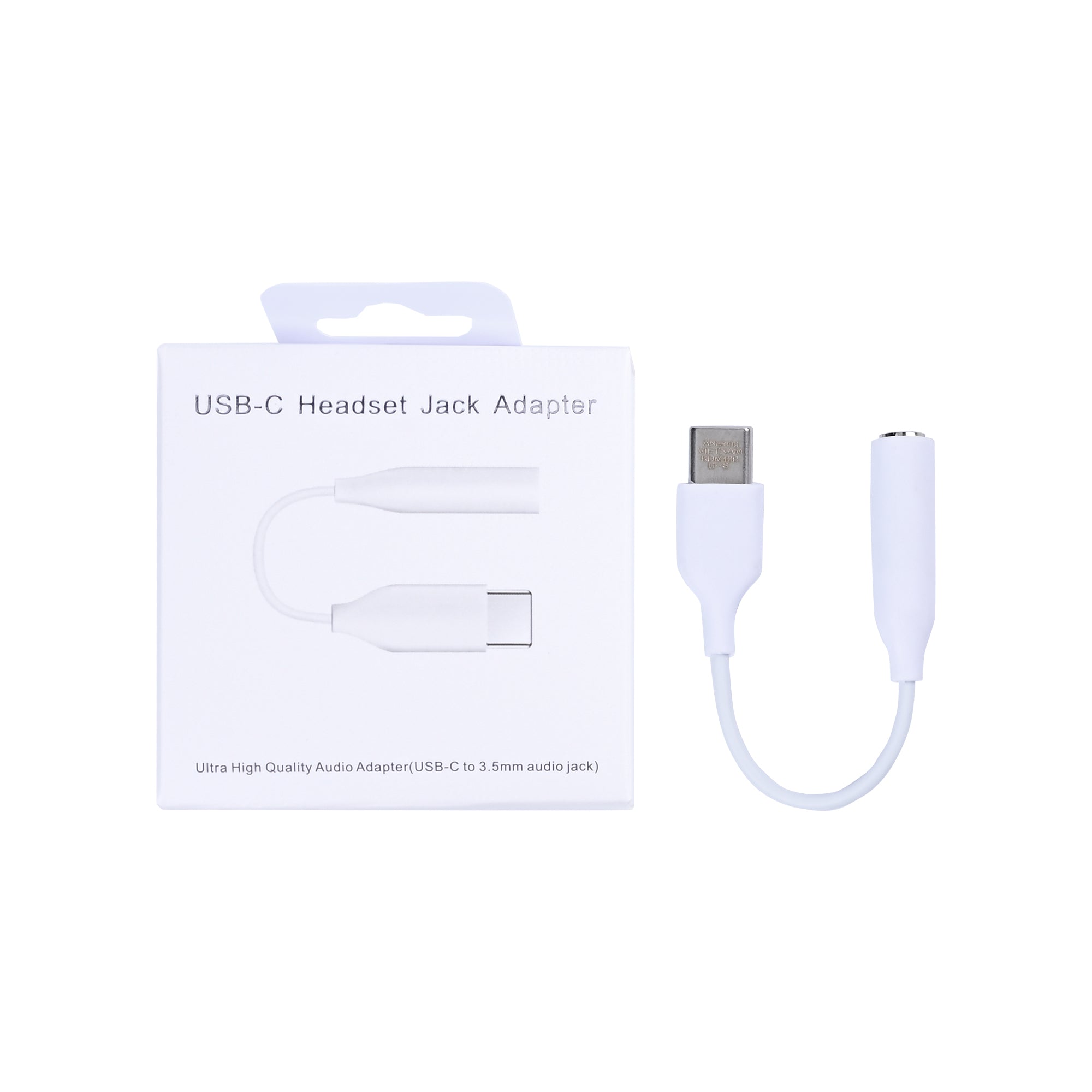 محول مقبس سماعة رأس Samsung USB-C أبيض (صندوق بيع بالتجزئة أصلي)