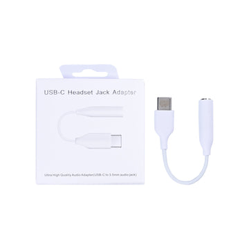 محول مقبس سماعة رأس Samsung USB-C أبيض (صندوق بيع بالتجزئة أصلي)