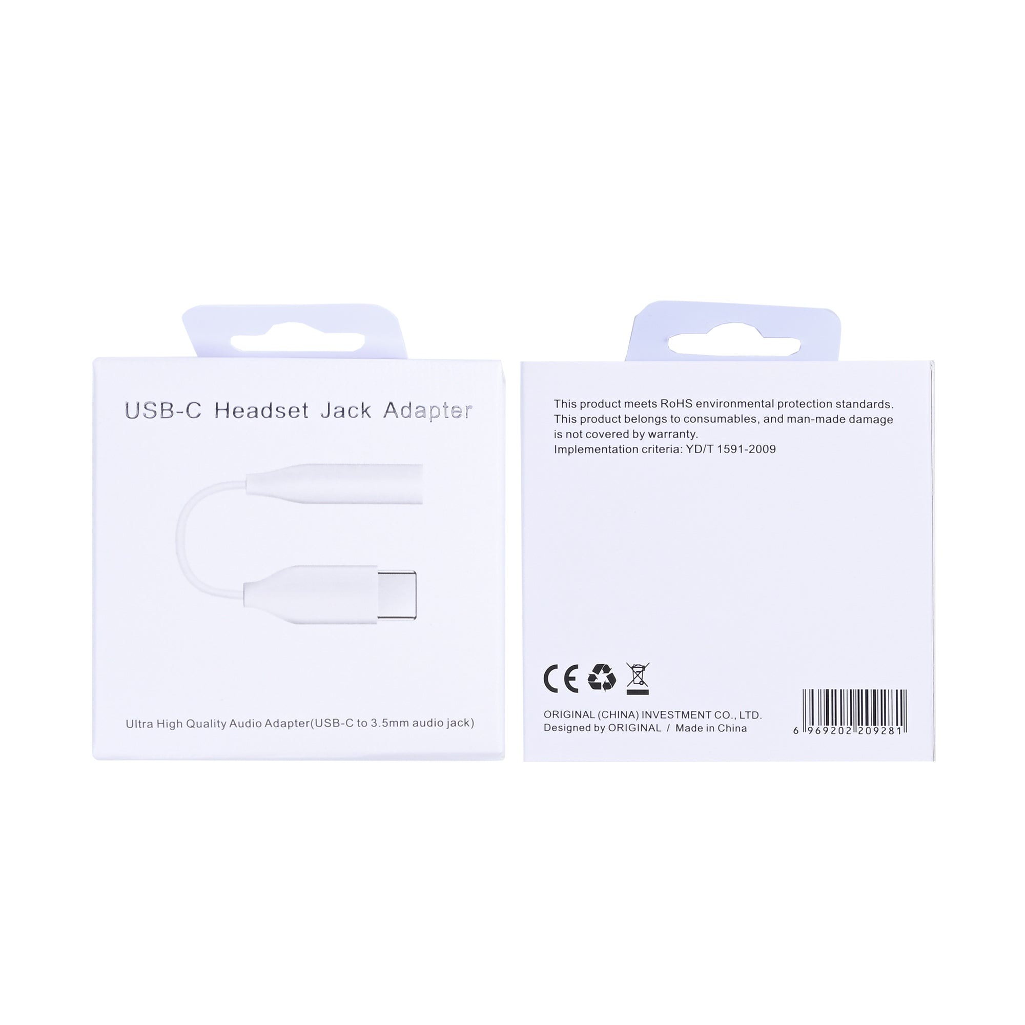 محول مقبس سماعة رأس Samsung USB-C أبيض (صندوق بيع بالتجزئة أصلي)