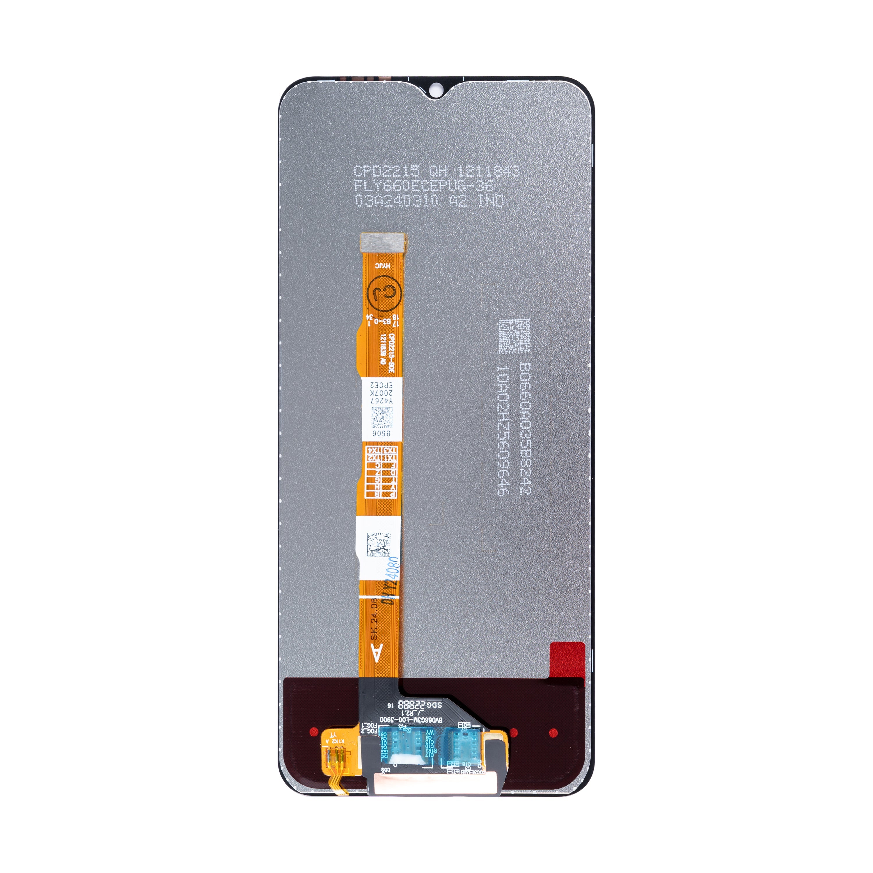 شاشة فيفو Y22 V2207. Y22s V2206 مع لوحة رقمية بدون إطار أسود (جودة OEM)