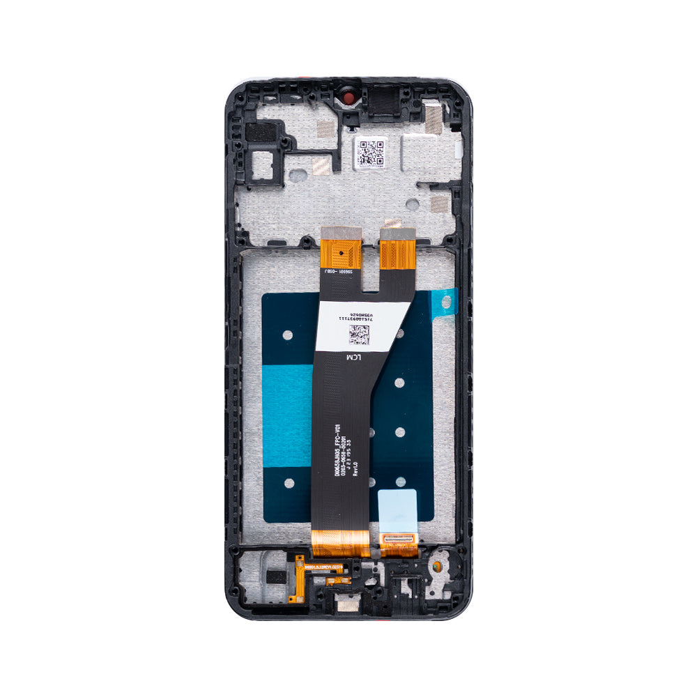 Ecrã e Digitalizador Samsung Galaxy A14 5G A146P com Estrutura Preto Service Pack