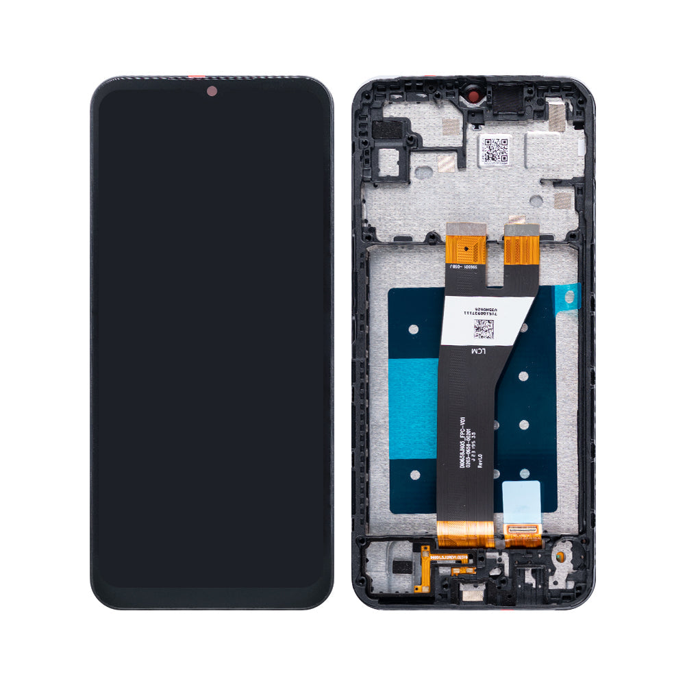 شاشة وديجتايزر Samsung Galaxy A14 5G A146P مع إطار أسود (قطع غيار أصلية)