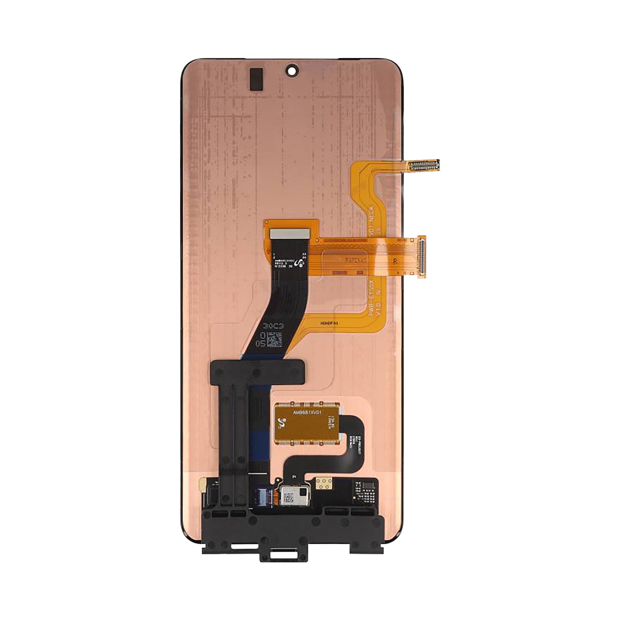 Samsung Galaxy S21 Ultra G998B Ecrã e Digitalizador Sem Estrutura Preto Service Pack