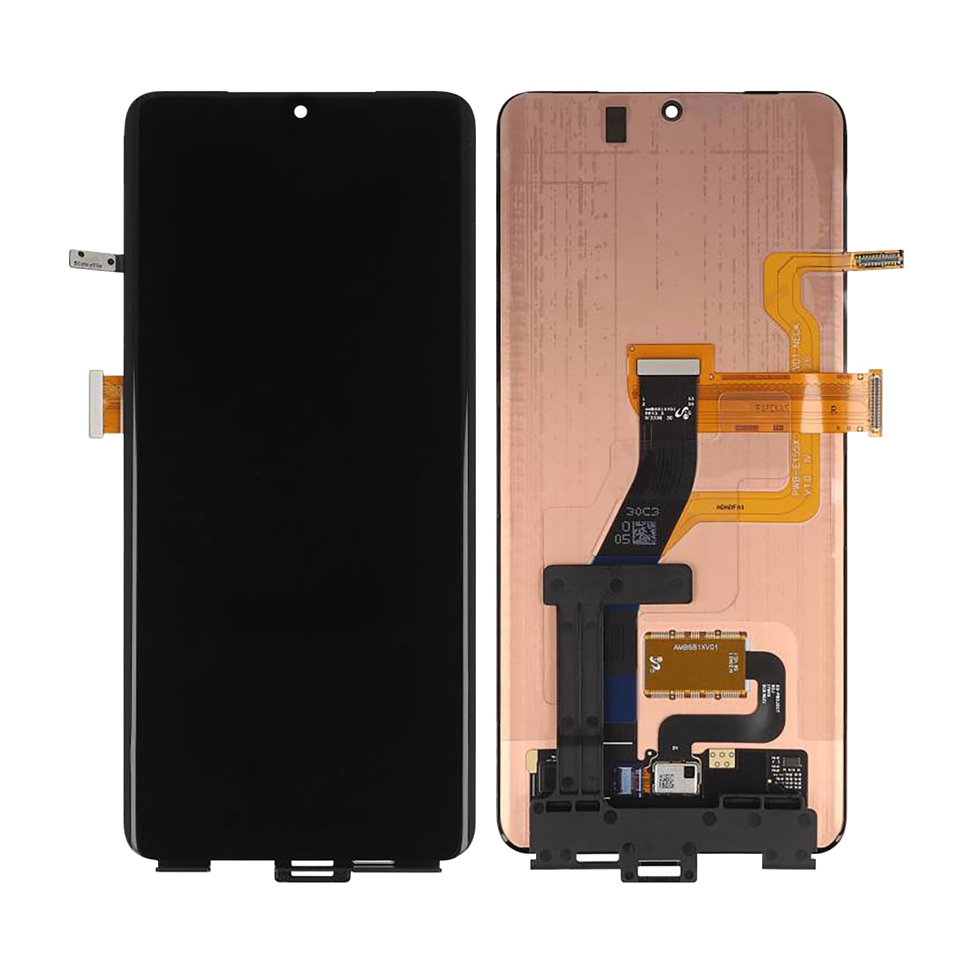 Samsung Galaxy S21 Ultra G998B Ecrã e Digitalizador Sem Estrutura Preto Service Pack