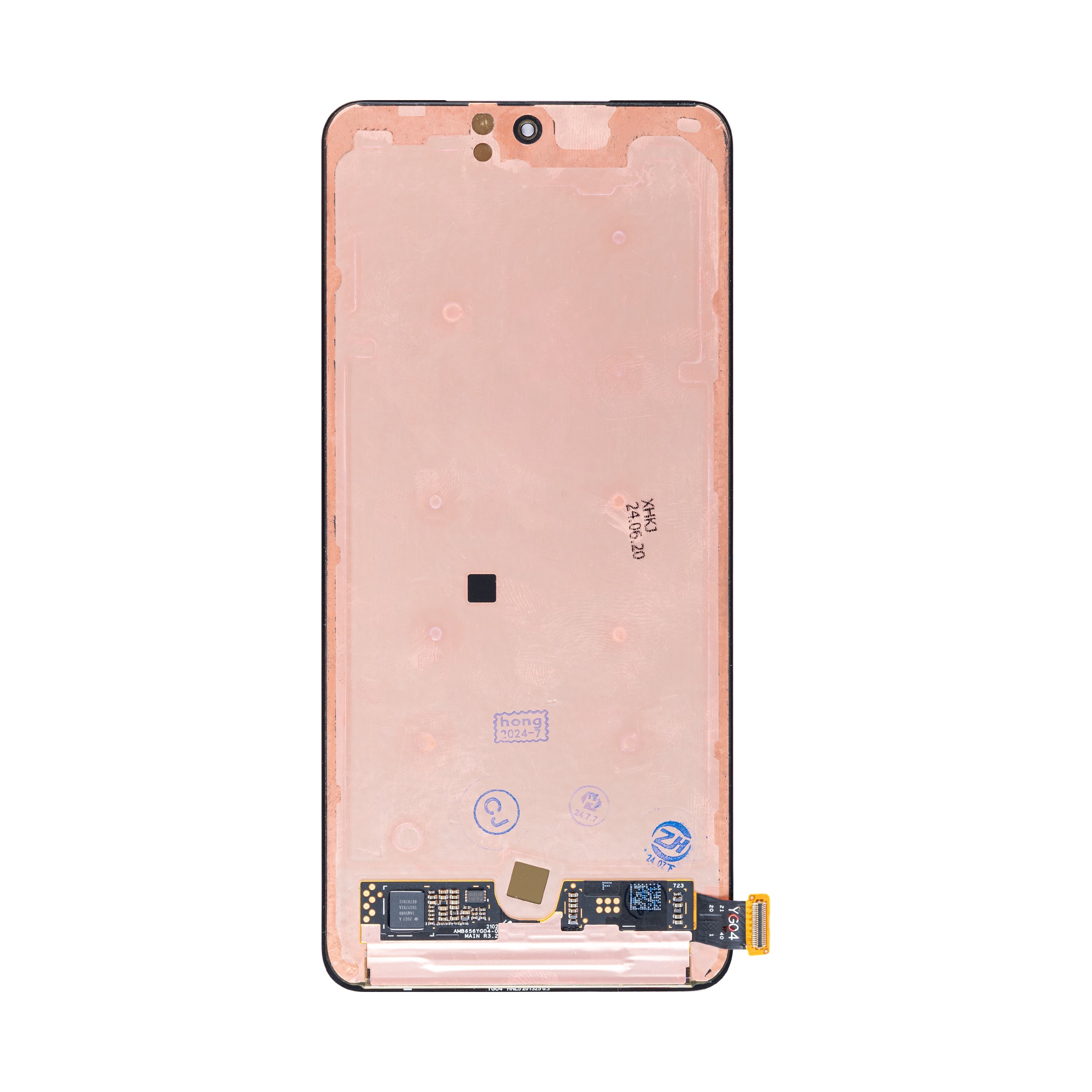 Ecrã e Digitalizador para Vivo X70 Sem Aro Preto OEM