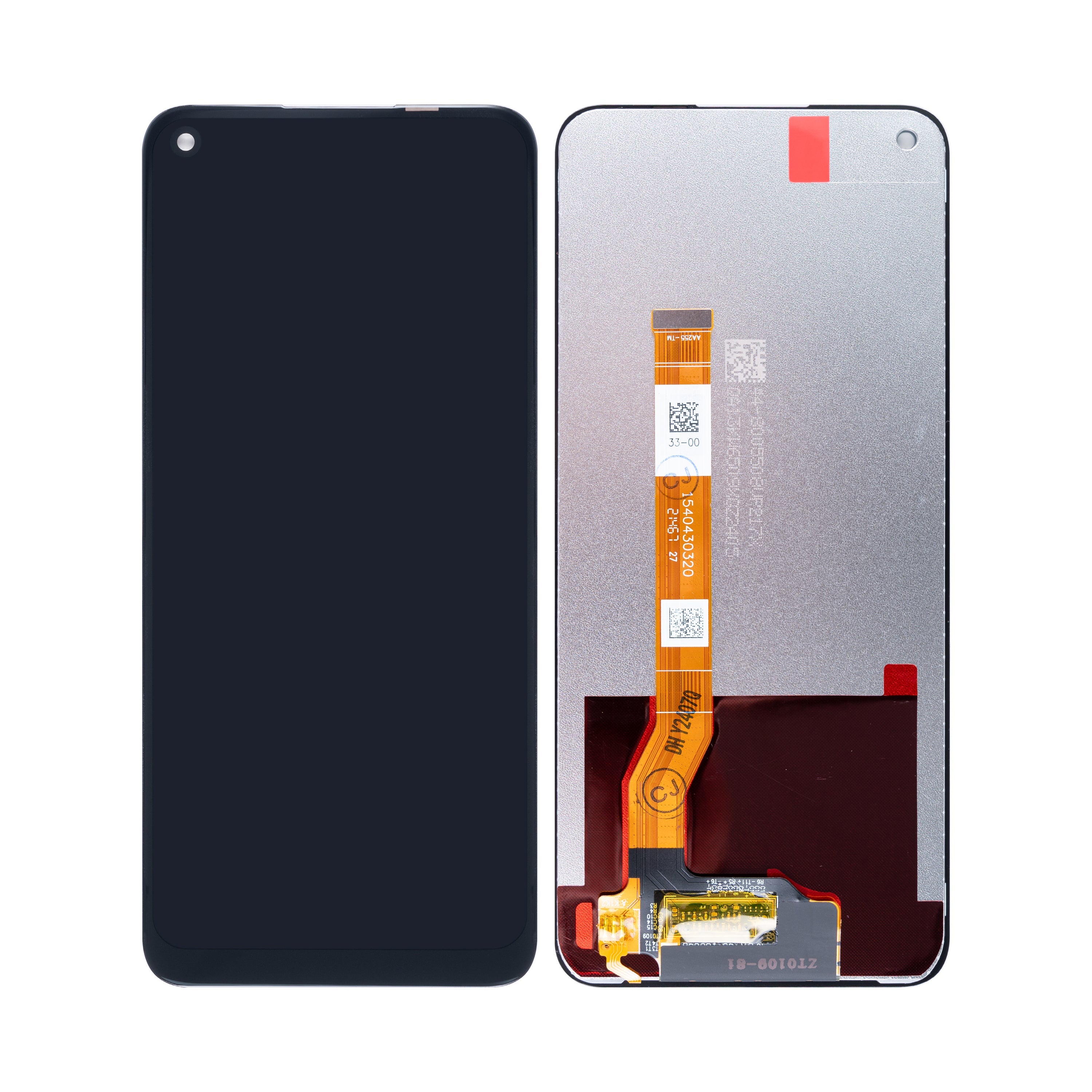 Ecrã e Digitalizador Sem Aro para Oppo A96 4G Preto OEM
