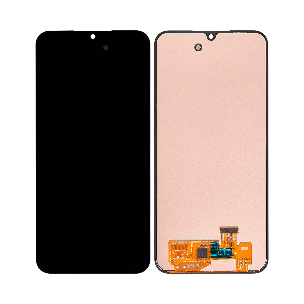 شاشة عرض جهاز سامسونج جالاكسي A15 A155F. A15 5G A156B ومحول رقمي بدون إطار بلون أسود Soft-OLED